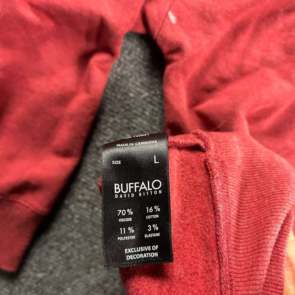 Buffalo David Bitton Buffalo David Bitton Hoodie Large Kangaroo Pocket Sweatshirt Size US L / EU 52-54 / 3 - 9 Thumbnail