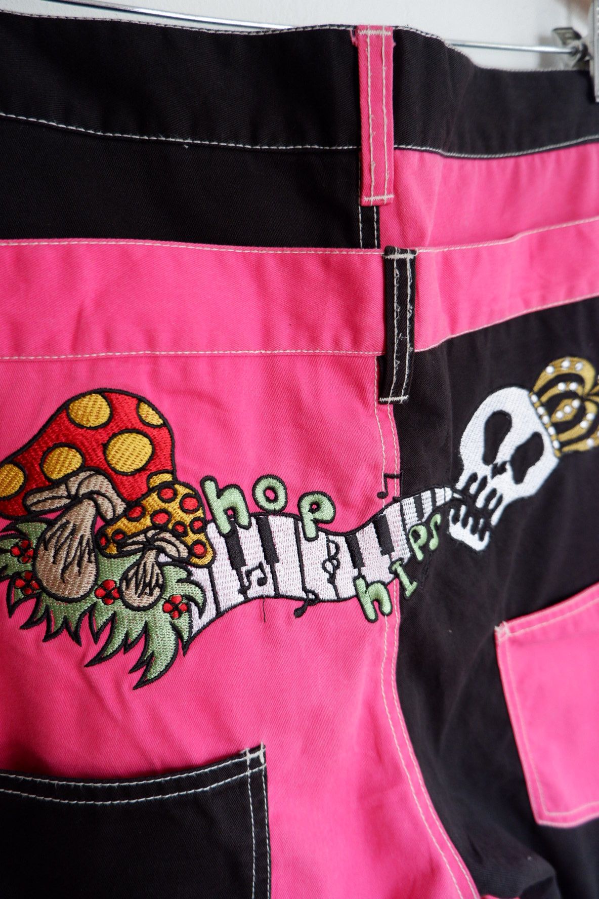 20471120 Punk Harajuku Style Funky Fruit Double Waist Pants Size US 32 / EU 48 - 4 Thumbnail