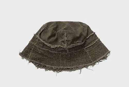 VIBE Cargo Grunge y2k Reversible Distressed Bucket Hat Size ONE SIZE - 3 Thumbnail