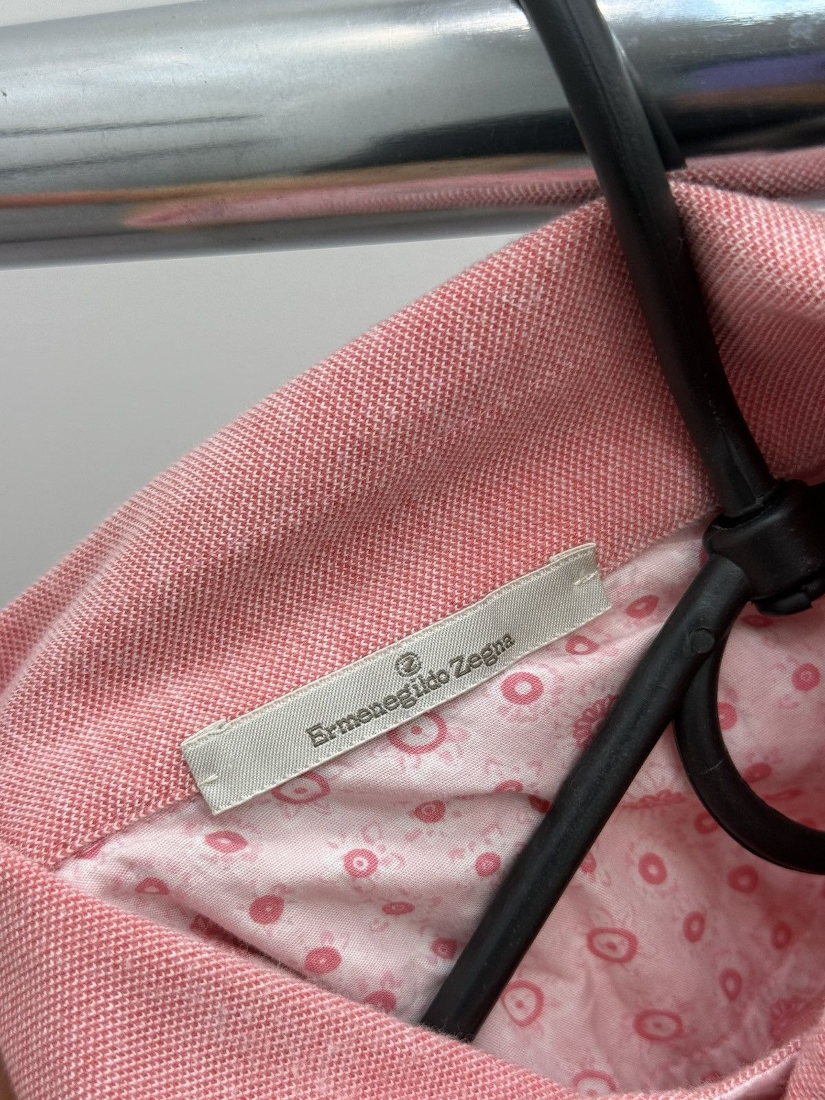 Ermenegildo Zegna Ermenegildo Zegna Long Sleeve Cotton Polo Shirt Size US M / EU 48-50 / 2 - 3 Thumbnail