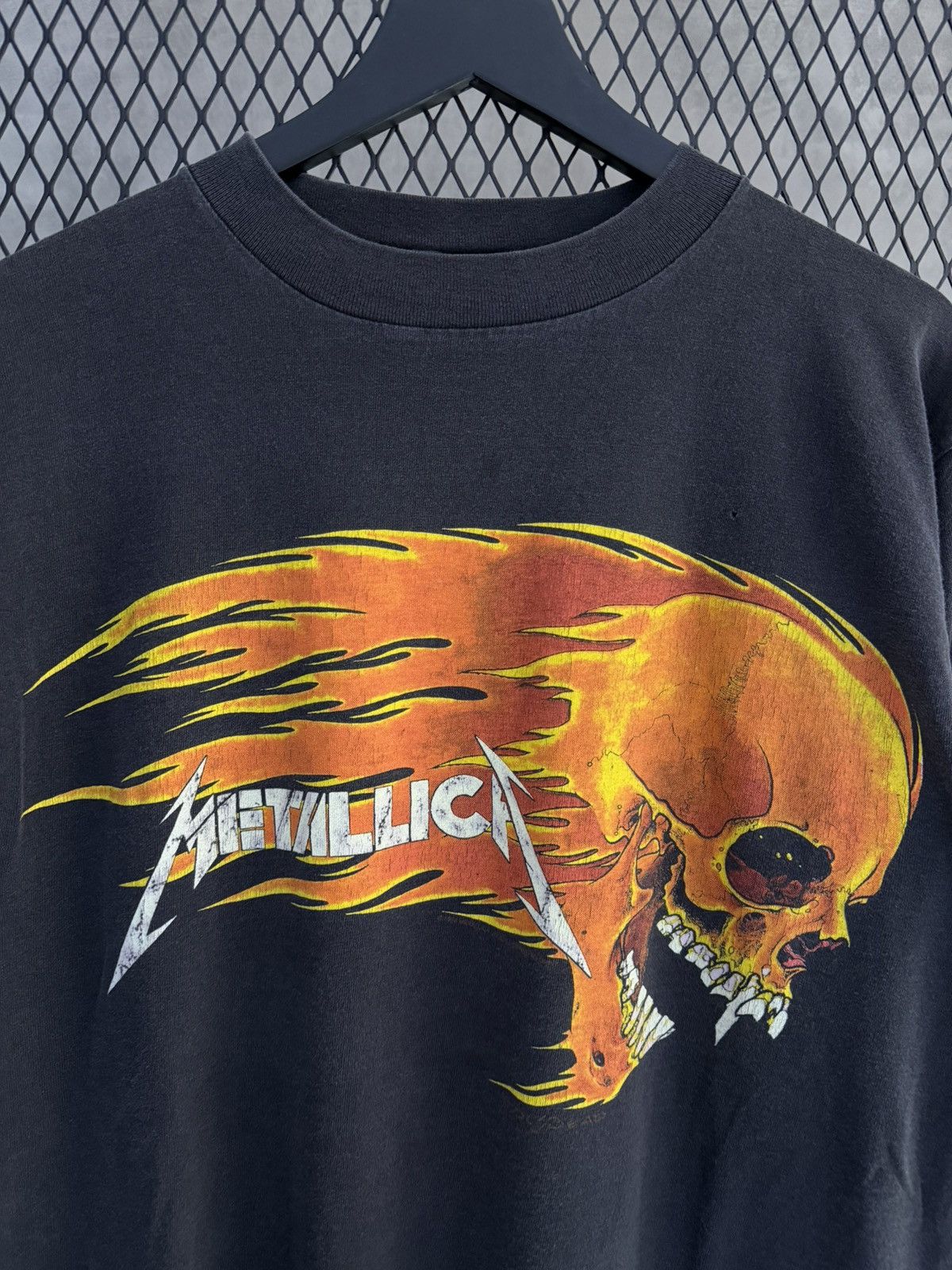 Band Tees Vintage 1994 Metallica Pushead Fire Size US L / EU 52-54 / 3 - 2 Thumbnail