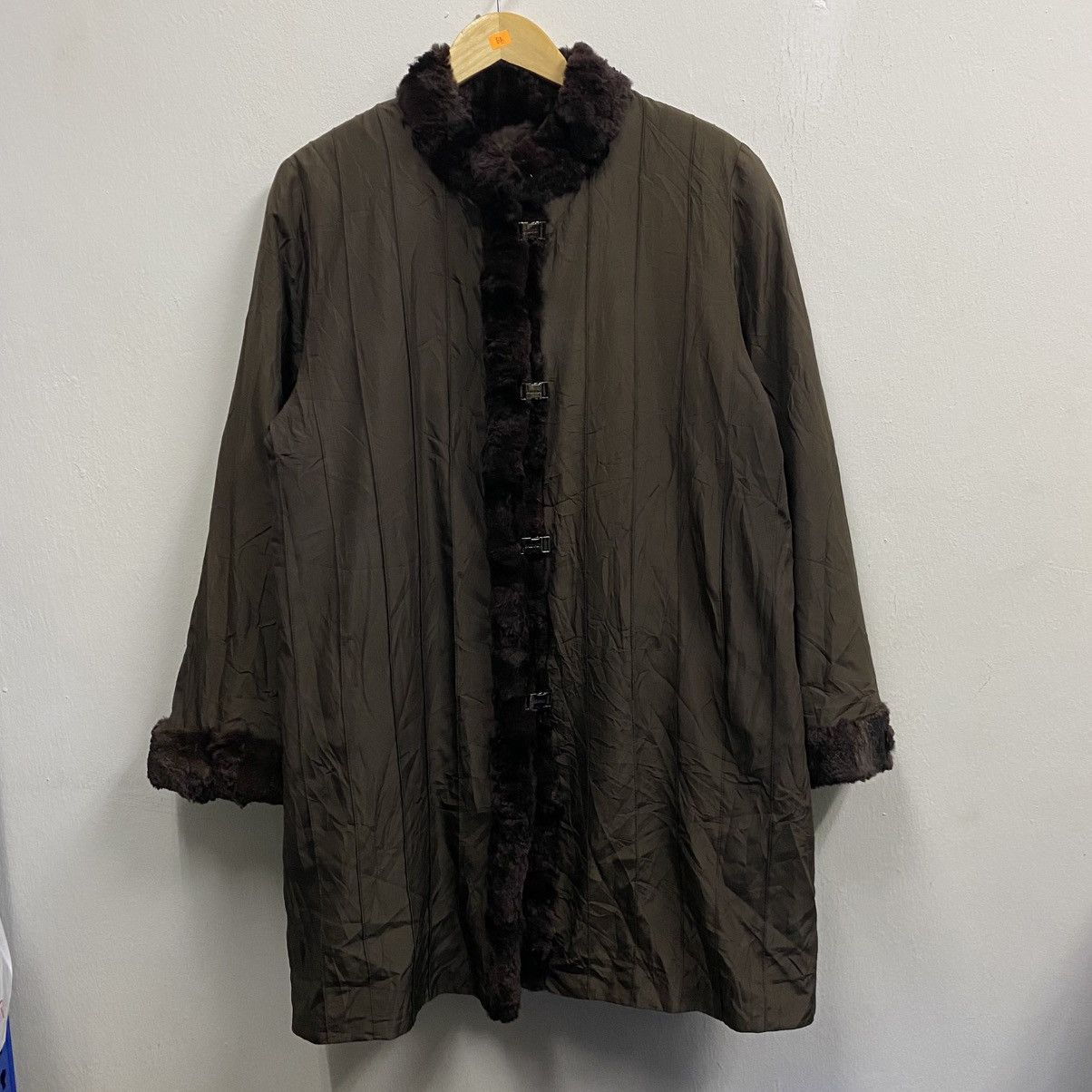 Balmain Balmain Paris brown reversible Faux Fur trimmed Coat Size US L / EU 52-54 / 3 - 1 Thumbnail