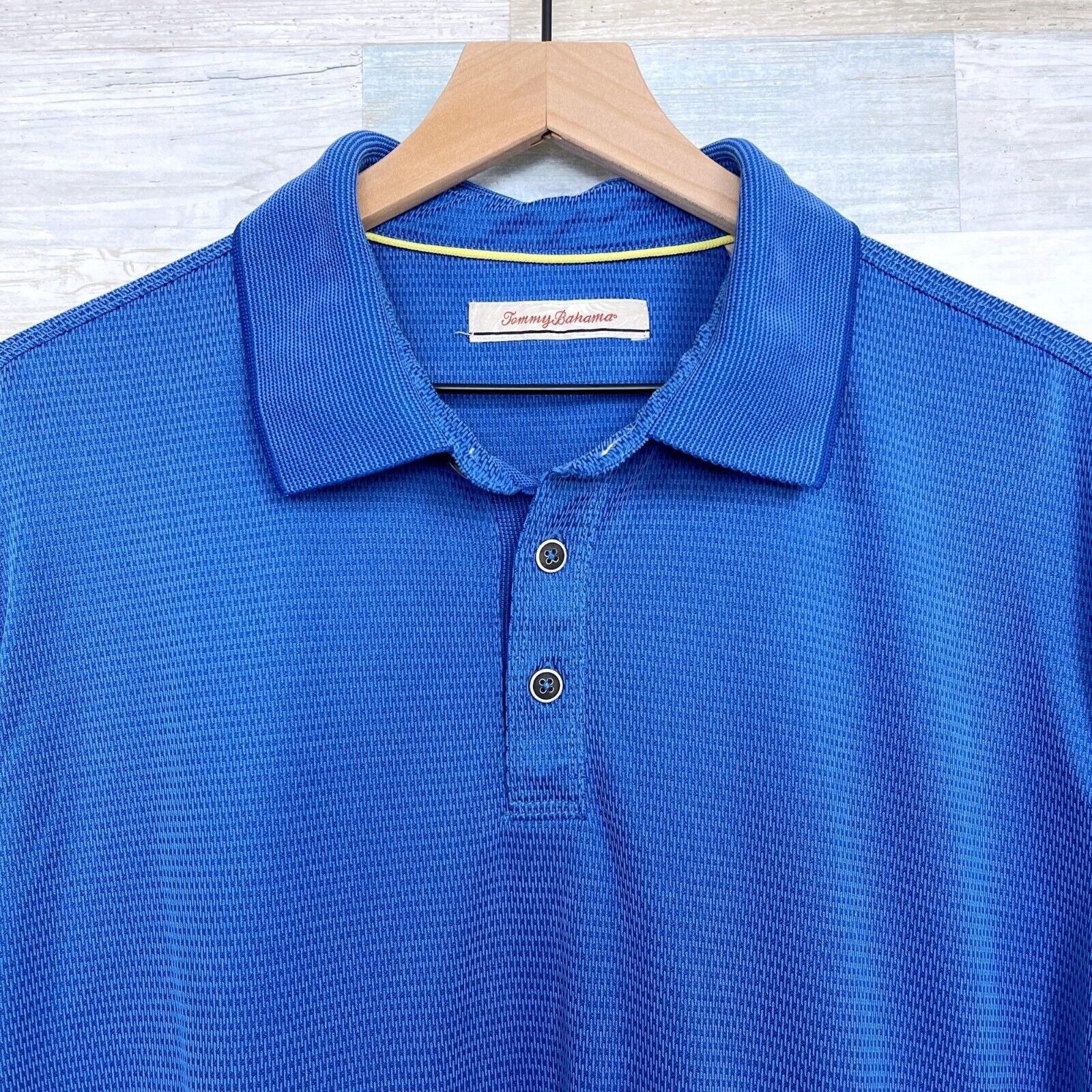 Tommy Bahama Tommy Bahama Soft Touch Polo Shirt Blue Modal Stretch Mens L Size US M / EU 48-50 / 2 - 2 Thumbnail