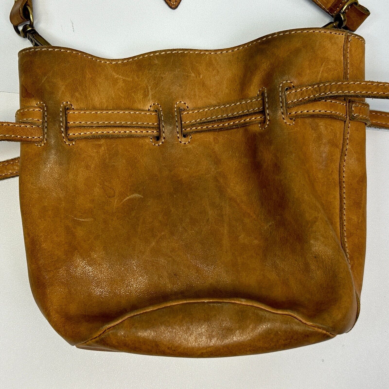 Madewell Madewell The Florence Leather Drawstring Bucket Bag Small Size ONE SIZE - 3 Thumbnail