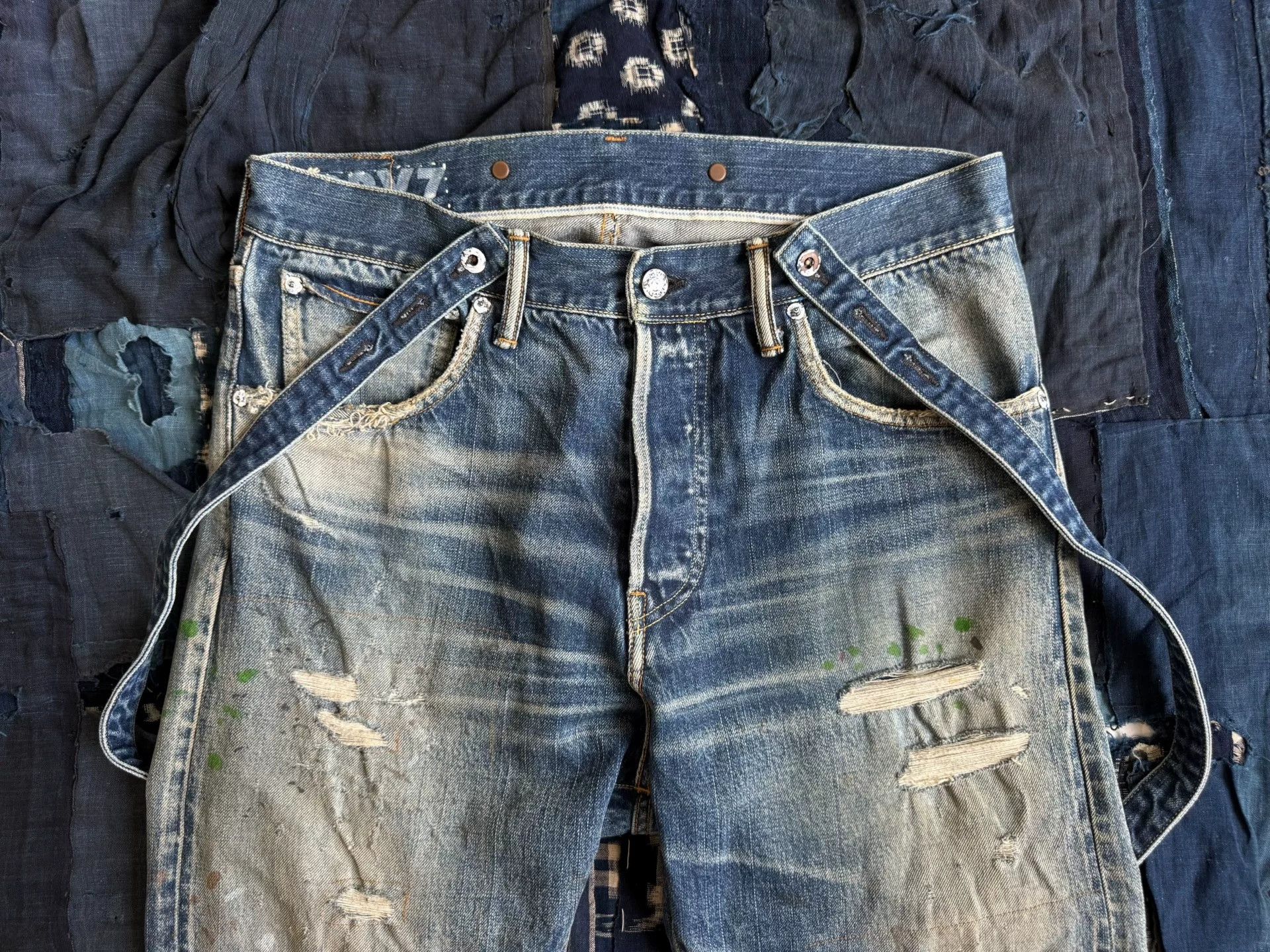 Visvim VISVIM 19AW TRAVAILLER BRACES DRY DENIM Size US 26 / EU 42 - 3 Thumbnail