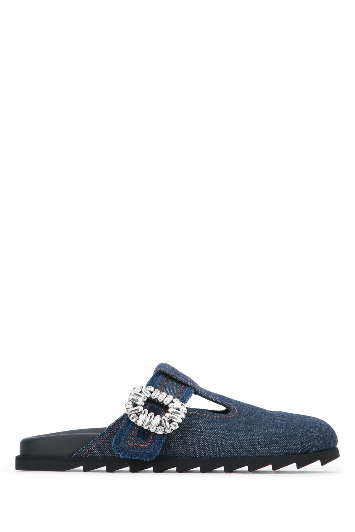 Roger Vivier Slidy Viv Closed T-Strap Fri Mule Size US 10 / IT 40 - 1 Thumbnail