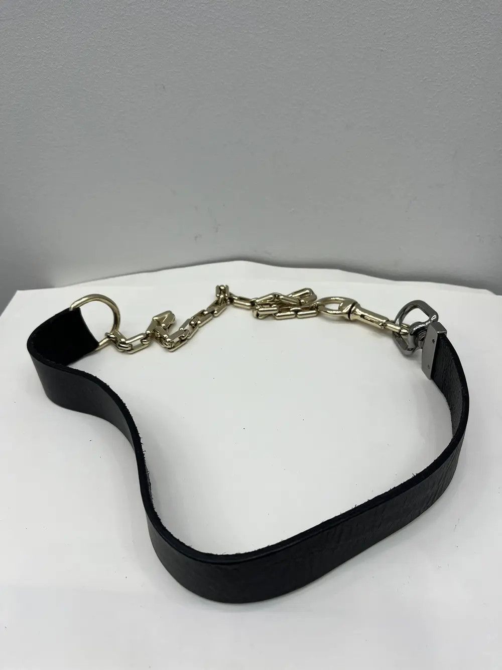 Dolce & Gabbana Dolce & Gabbana Leather Chunky Chain Belt Size ONE SIZE - 1 Thumbnail