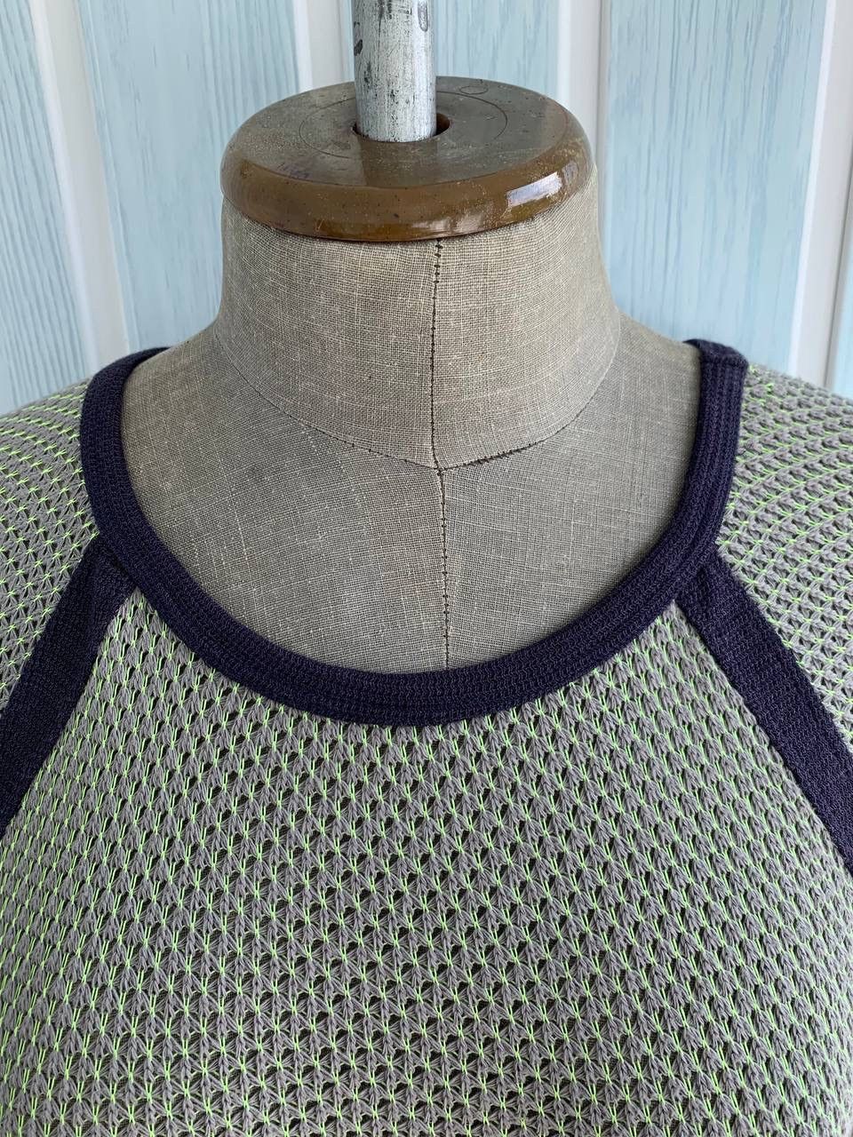 Chloe × Designer × See by Chloe See By Chloe Women’s Cotton & Ramie Multicolor Knit Blouse Size M / US 6-8 / IT 42-44 - 3 Thumbnail