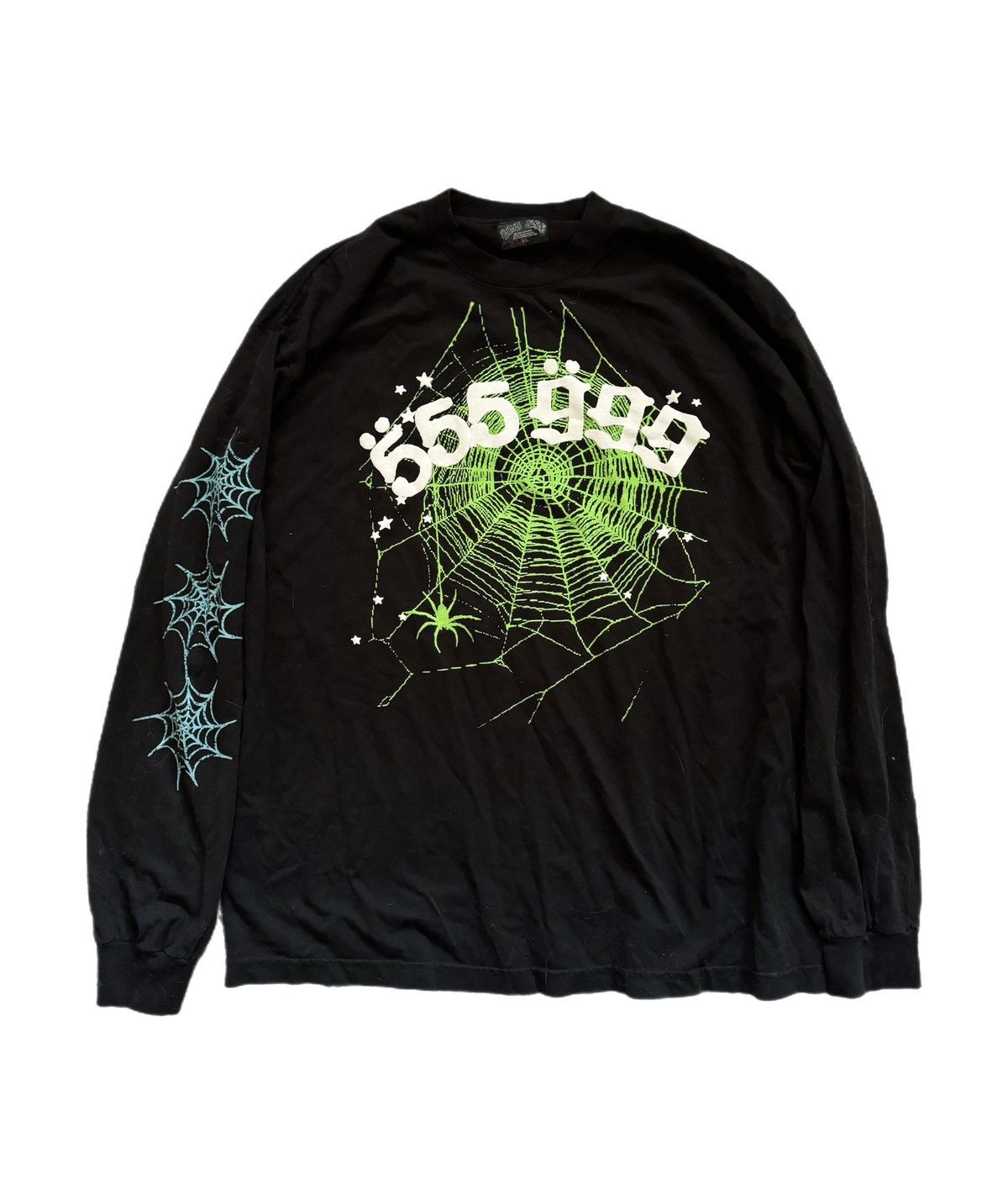 image of 999 Club x Spider Worldwide Spider / Sp5Der Longsleeve Size XL in Black, Men's