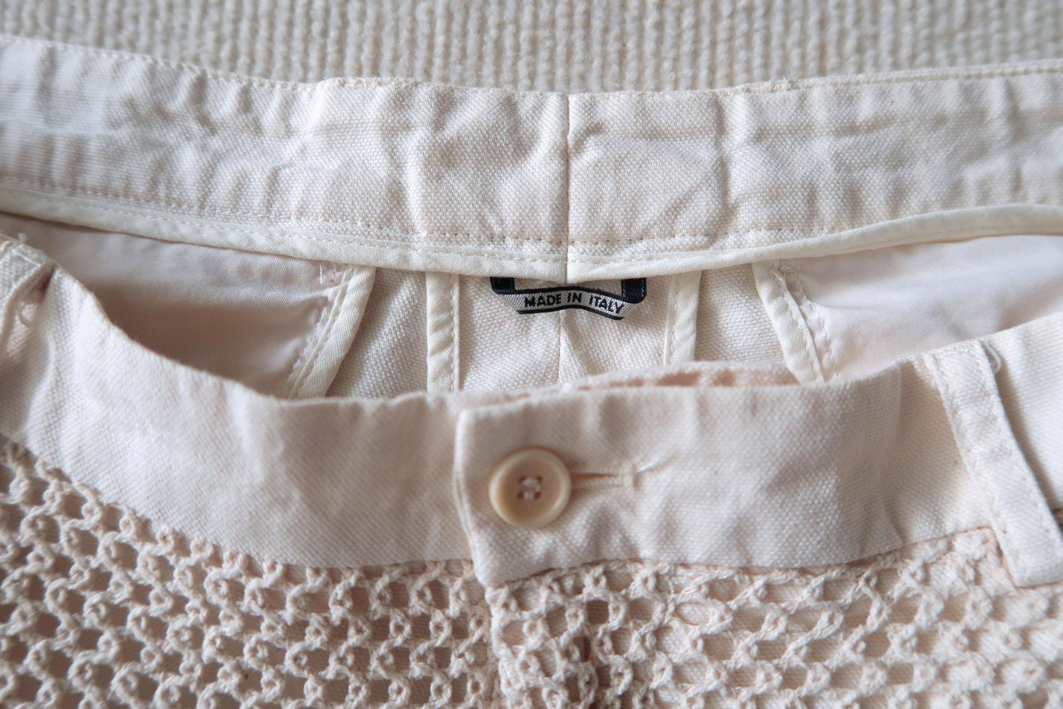 Daniele Alessandrini Daniele Alessandrini Italy Luxury Knitted Net Front Shorts Size US 36 / EU 52 - 5 Thumbnail