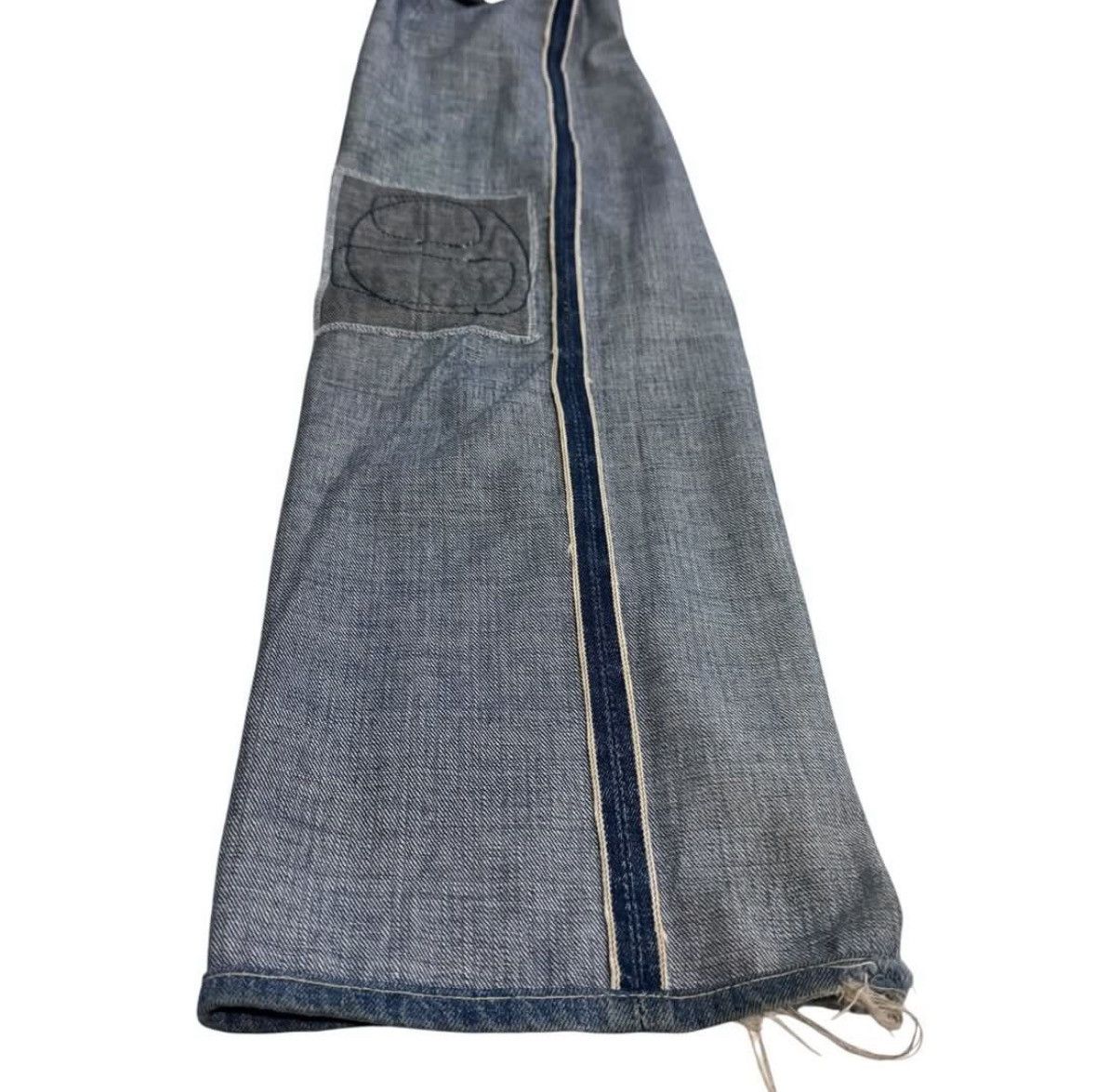 Other Denime Japanese Brand Distressed Selvedge Jeans Size US 33 - 3 Thumbnail