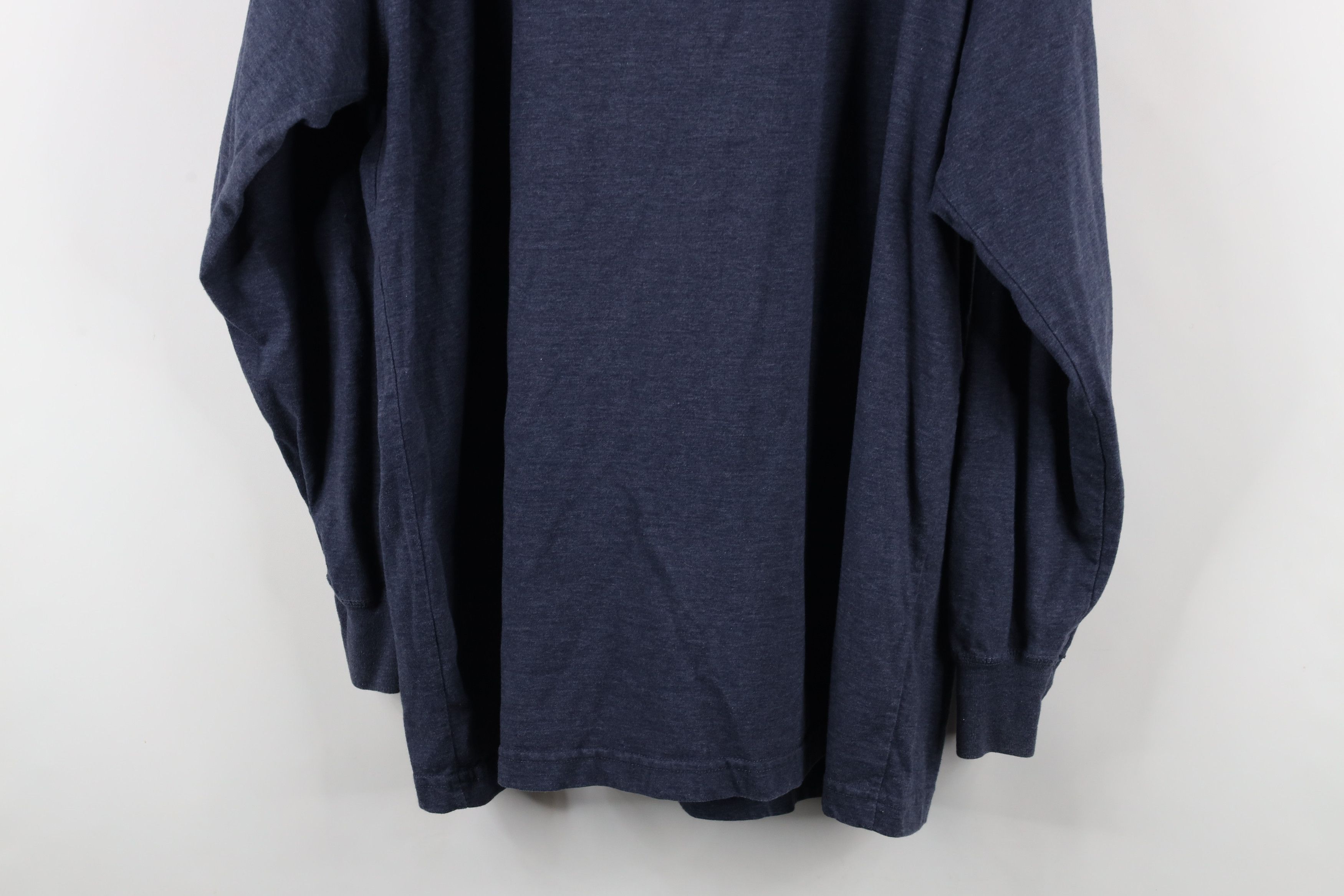 Vintage Vintage 90s Streetwear Knit Long Sleeve Henley T-Shirt Blue Size US XL / EU 56 / 4 - 9 Thumbnail