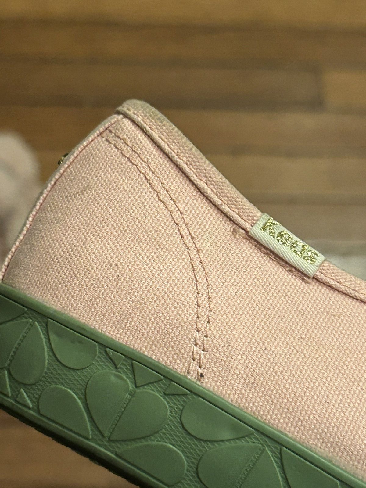 Kate Spade Keds X Kate Spade Pink & Green Sneakers Size US 8.5 / IT 38.5 - 11 Thumbnail