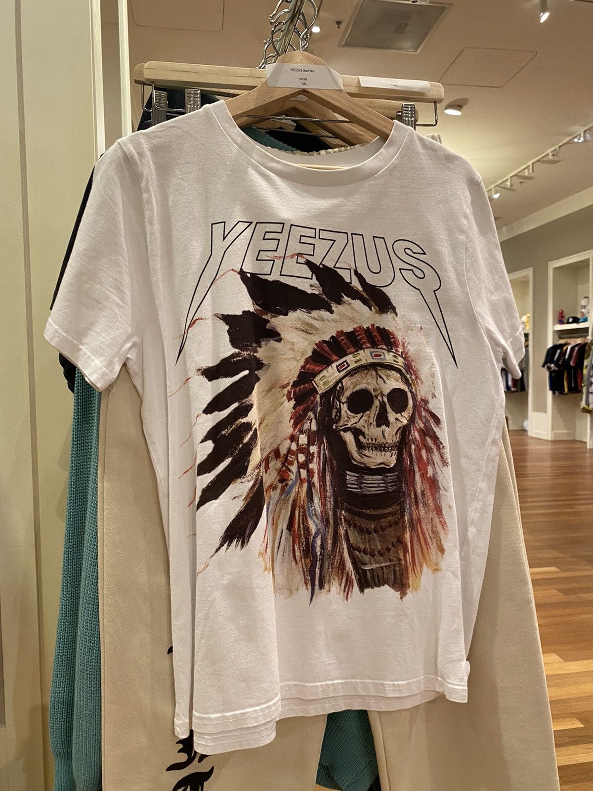 image of Kanye West Yeezus Tour Tee in White, Men's (Size Small)