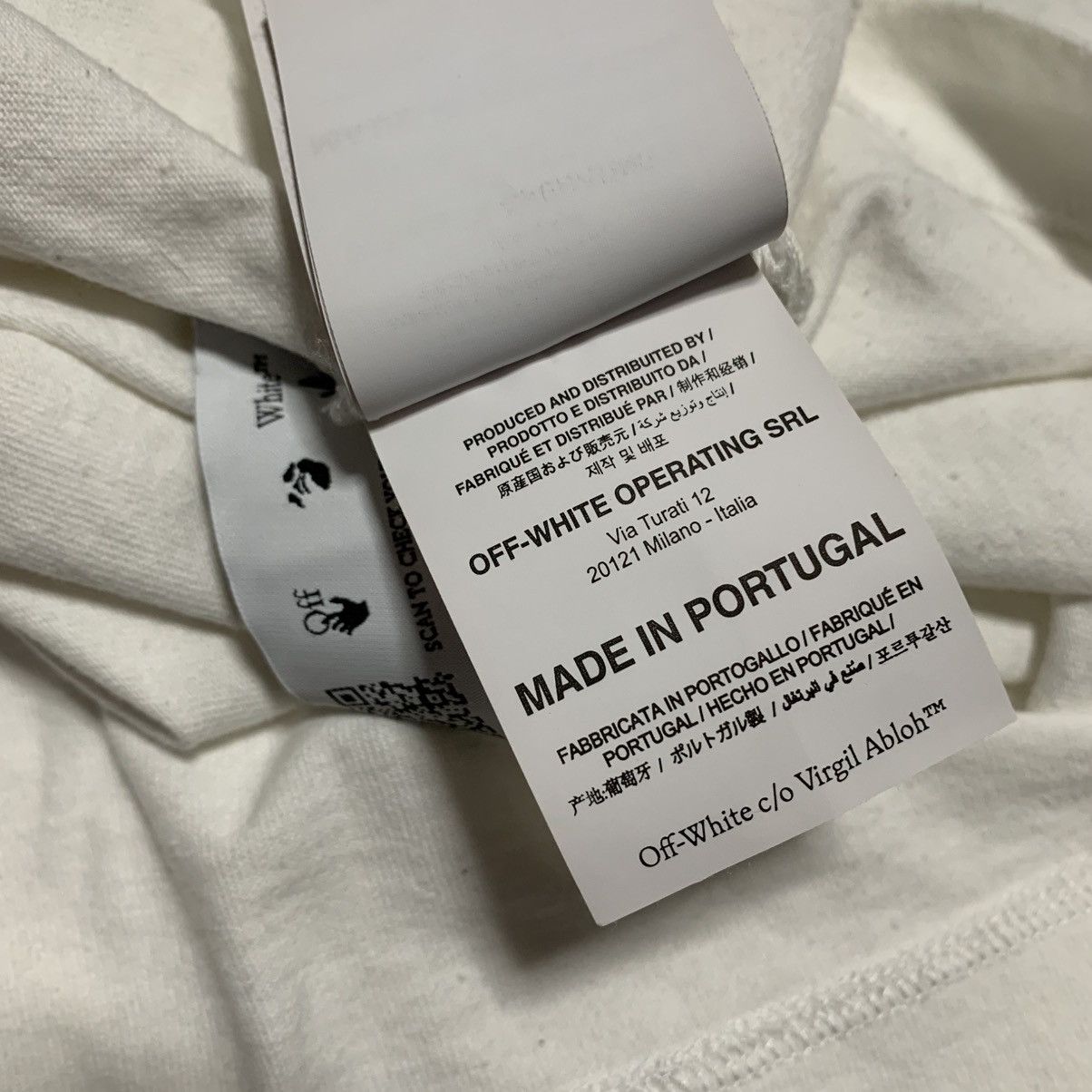 Off-White Off White Small Graphic White Tee Virgil Abloh Boxy Fit Size US S / EU 44-46 / 1 - 7 Thumbnail