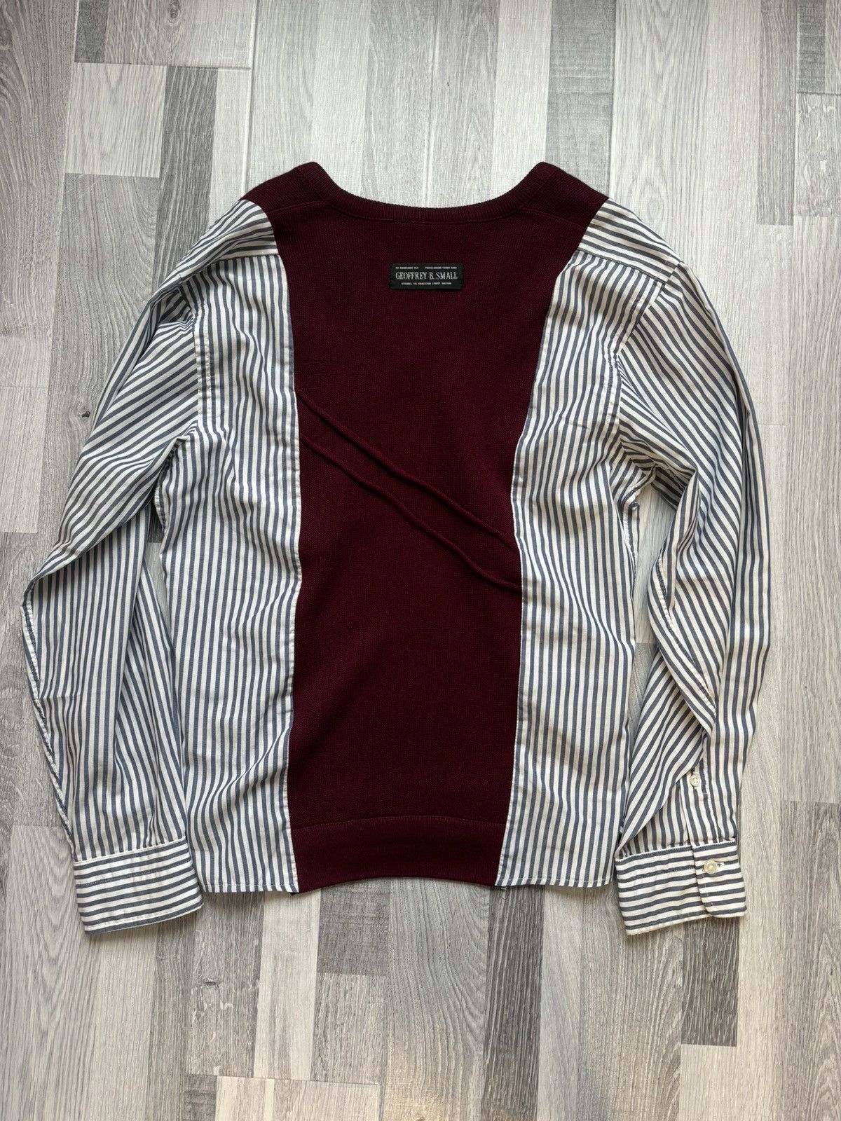 Geoffrey B. Small Geoffrey B. Small Knit Bengal Stripe V-Neck Sweater Shirt Size US M / EU 48-50 / 2 - 2 Thumbnail