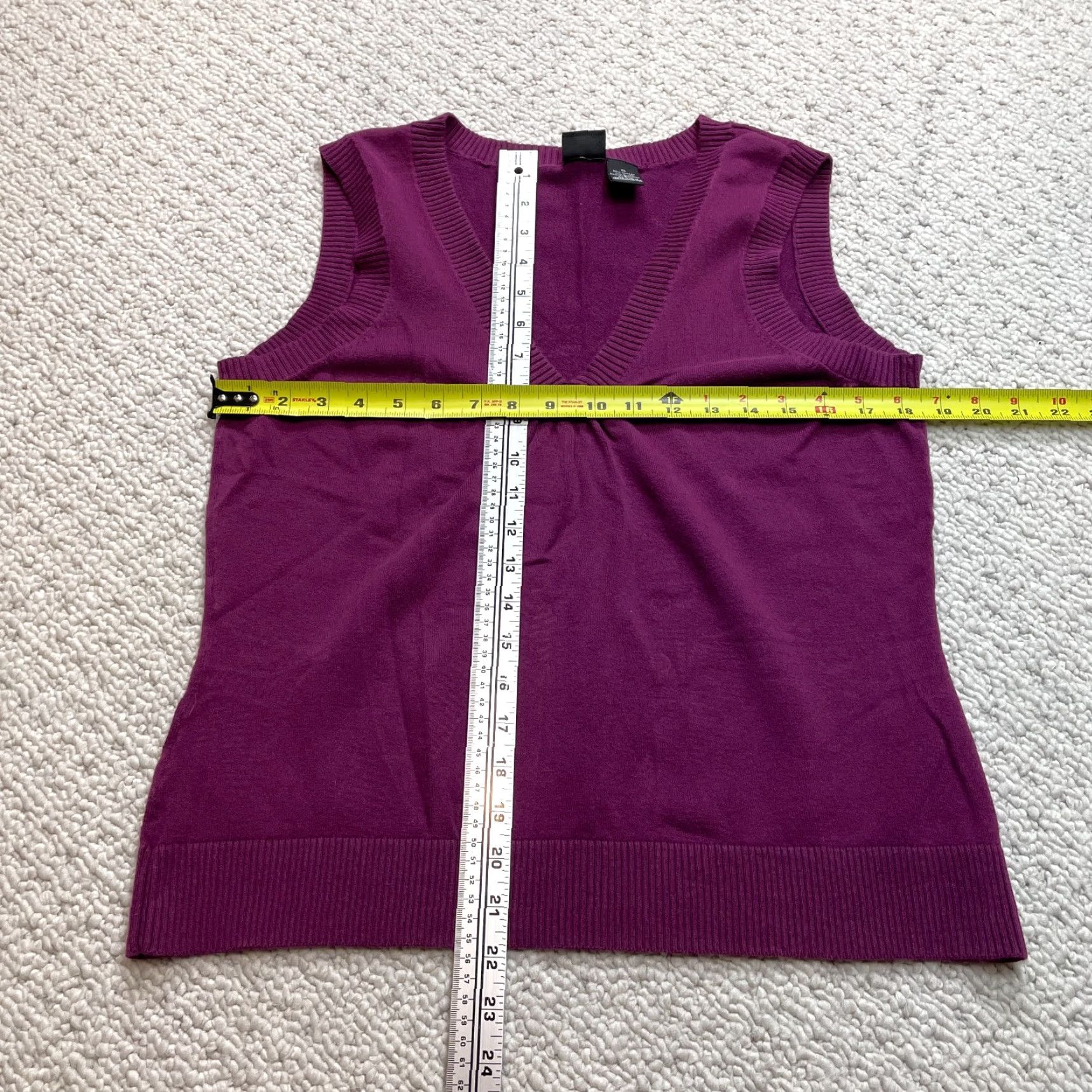 Mossimo VINTAGE Mossimo Sweater Vest Womens XL Sleeveless Purple V Shirt? Size XL / US 12-14 / IT 48-50 - 2 Thumbnail