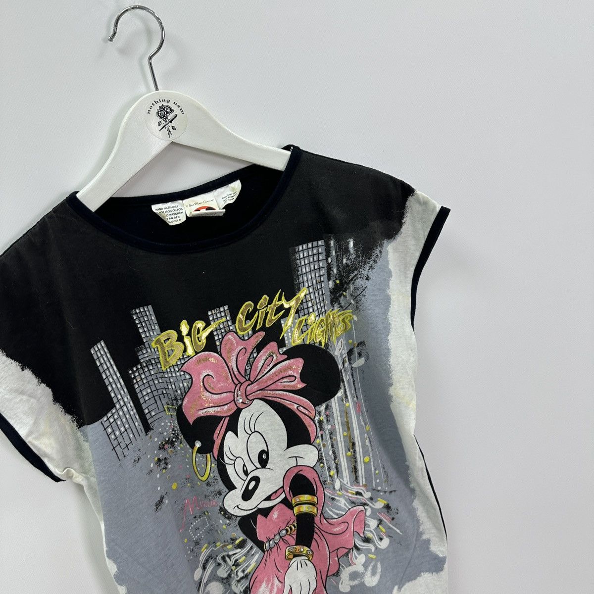 Mickey Mouse Vintage 90s Minnie Mouse Big City Lights Walt Disney tanktop Size S / US 4 / IT 40 - 3 Thumbnail