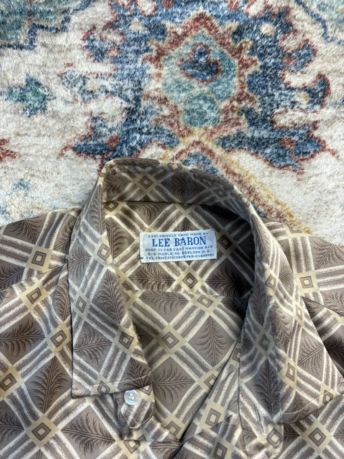 Vintage Vintage Lee Baron Patterned Button-up Shirt Size XL Size US XL / EU 56 / 4 - 3 Thumbnail