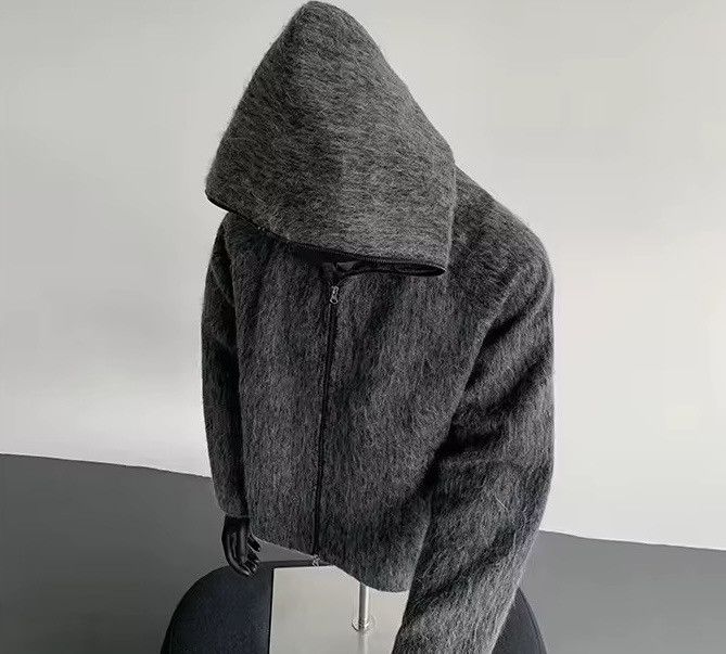 Other Streetwear Warm Casual Woolen Solid Bomber Coat Size US L / EU 52-54 / 3 - 3 Thumbnail
