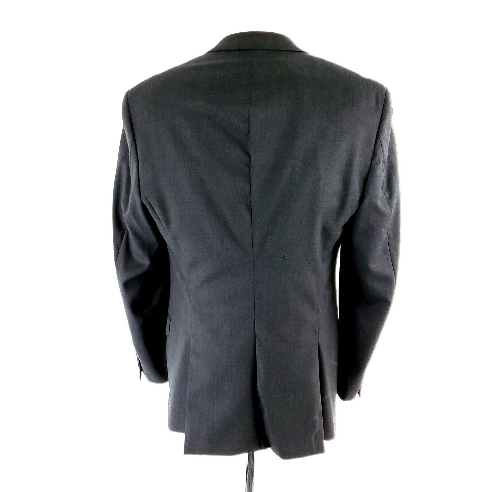 Joseph Abboud DAMAGED Joseph Abboud Wool 2 Button Blazer 36R Gray Tagged 4 Size 36R - 5 Thumbnail