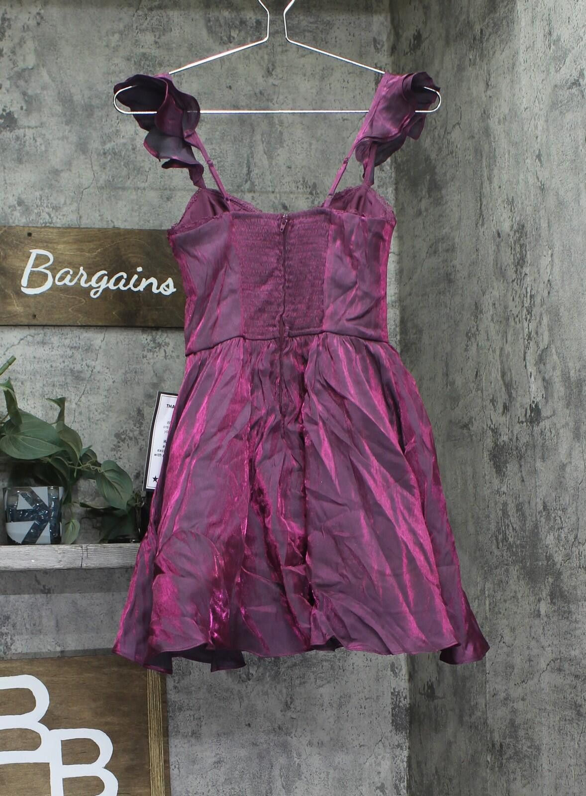 Other Nwt B. Darlin Corset Sleeve Fit Flare Dress K43au17 Berry 0 Size XS / US 0-2 / IT 36-38 - 2 Thumbnail