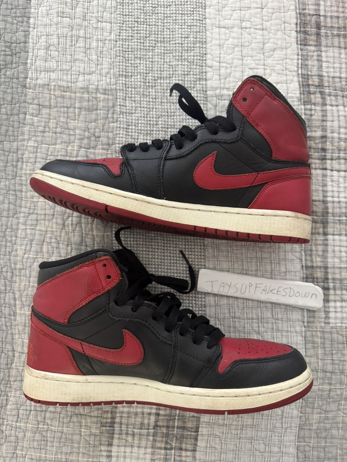 Jordan Brand Air Jordan 1 Retro High OG "Bred 2013" 8.5 Size US 8.5 / EU 41-42 - 2 Thumbnail