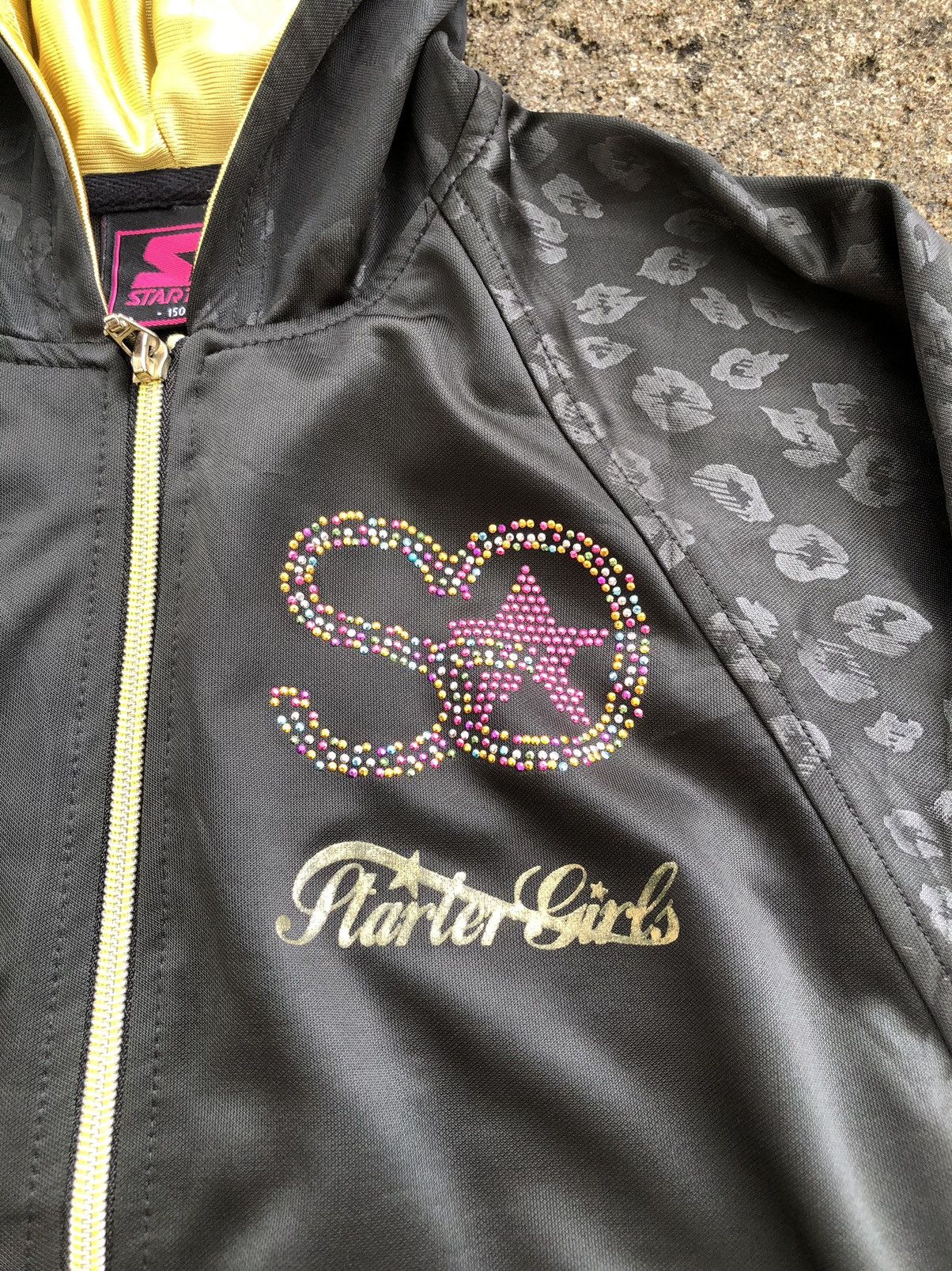 Starter Starter Y2K Vintage Cool Hoodie, Leopard Gold Shinny Diamond Size M / US 6-8 / IT 42-44 - 16 Thumbnail