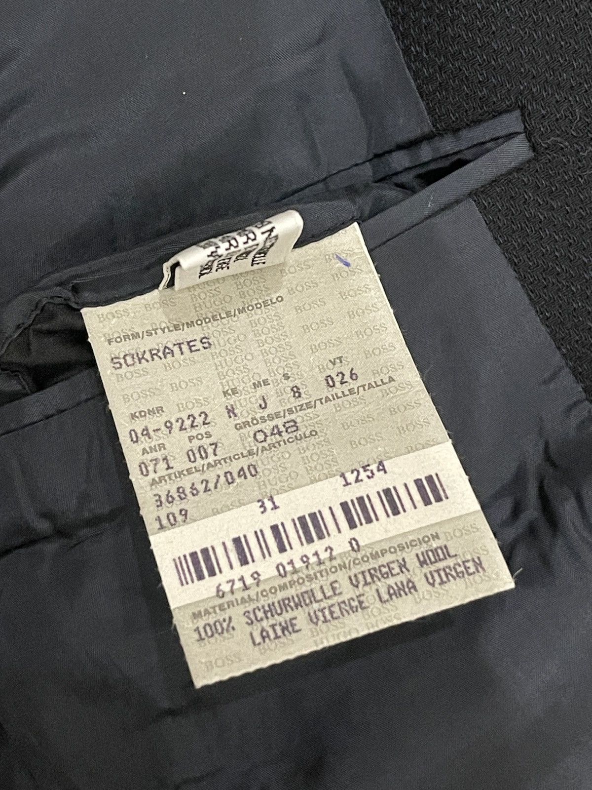 Hugo Boss 🔥Vintage Hugo boss blazer dark blue classic jacket Size 42L - 10 Thumbnail