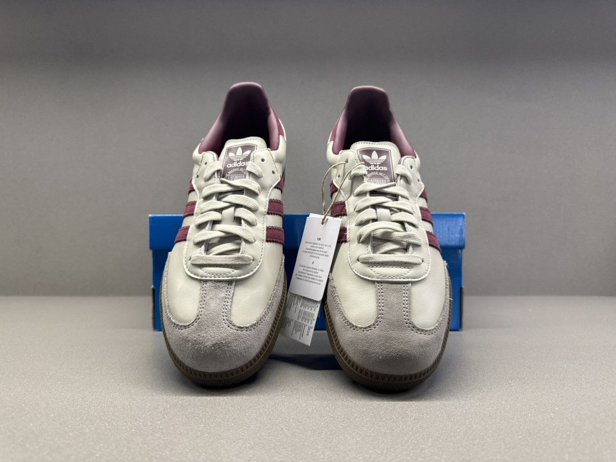Adidas Adidas Samba OG Putty Grey Maroon Size US 11.5 / EU 44-45 - 4 Thumbnail