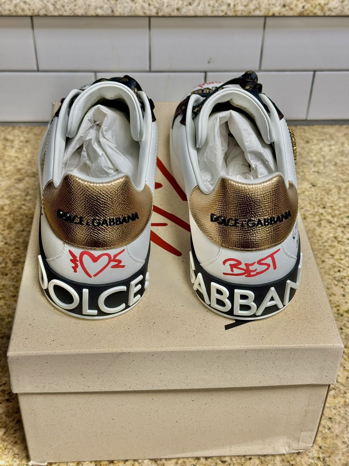 Dolce & Gabbana Dolce & Gabbana Portofino Sneakers Size US 11 / EU 44 - 3 Thumbnail