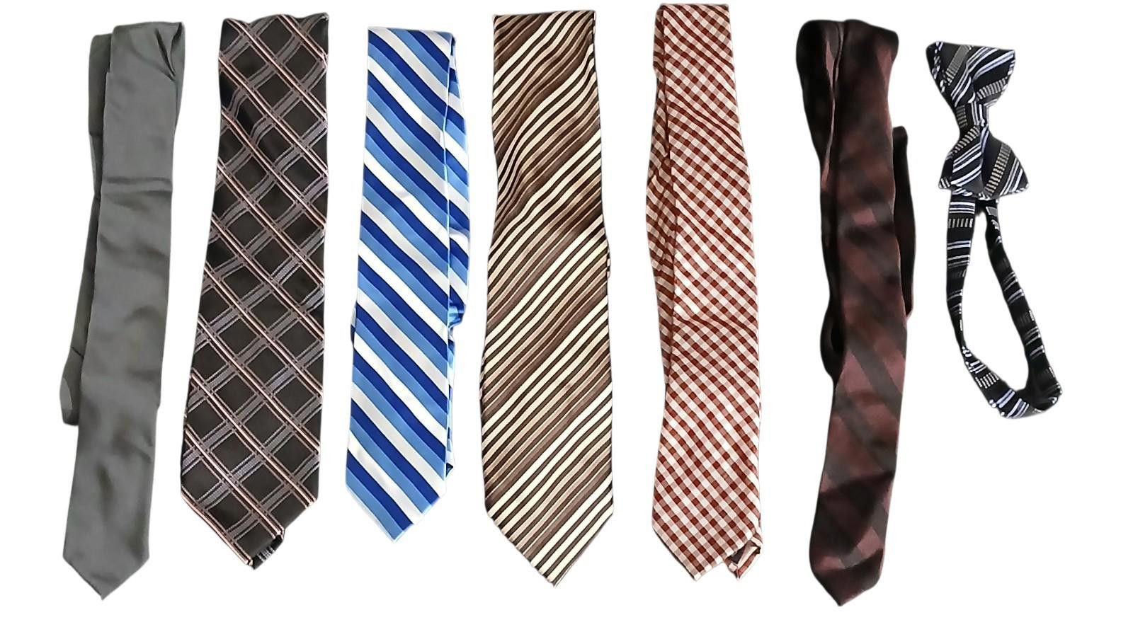 The Unbranded Brand 7 (Men's Ties)-(6 Ties)-(1 Bow Tie)-(Multicolors)-$36.00 Size ONE SIZE - 1 Thumbnail