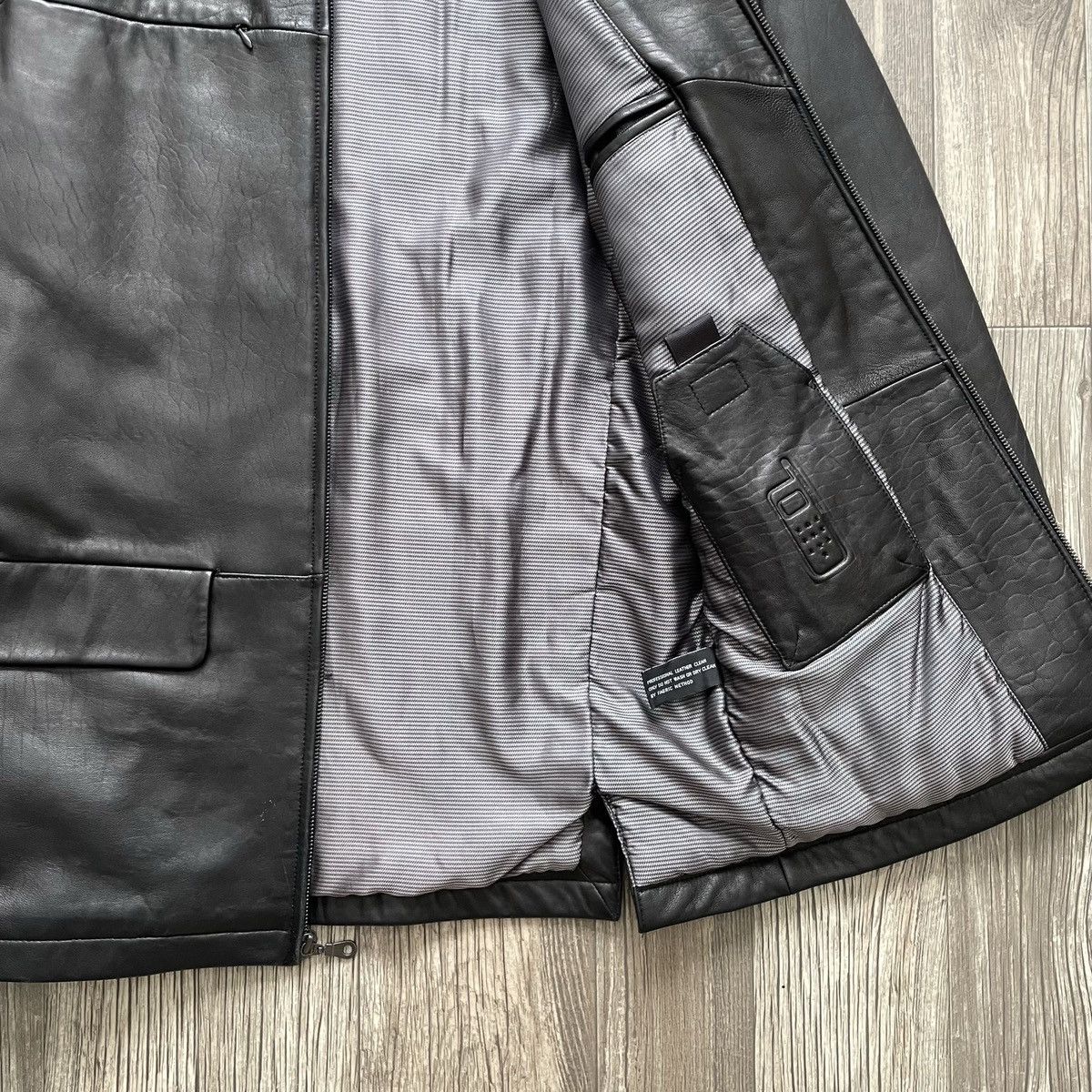 Genuine Leather Vintage 90s Black Leather Jacket Size US S / EU 44-46 / 1 - 4 Thumbnail
