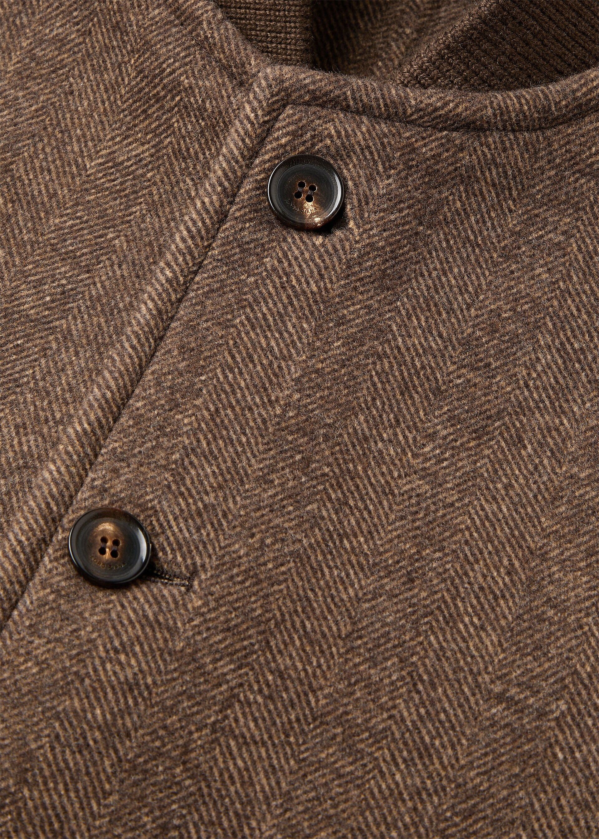 Loro Piana os11x0226 FAR0389 Chilton Jacket in Brown Chevron Size US XL / EU 56 / 4 - 7 Thumbnail