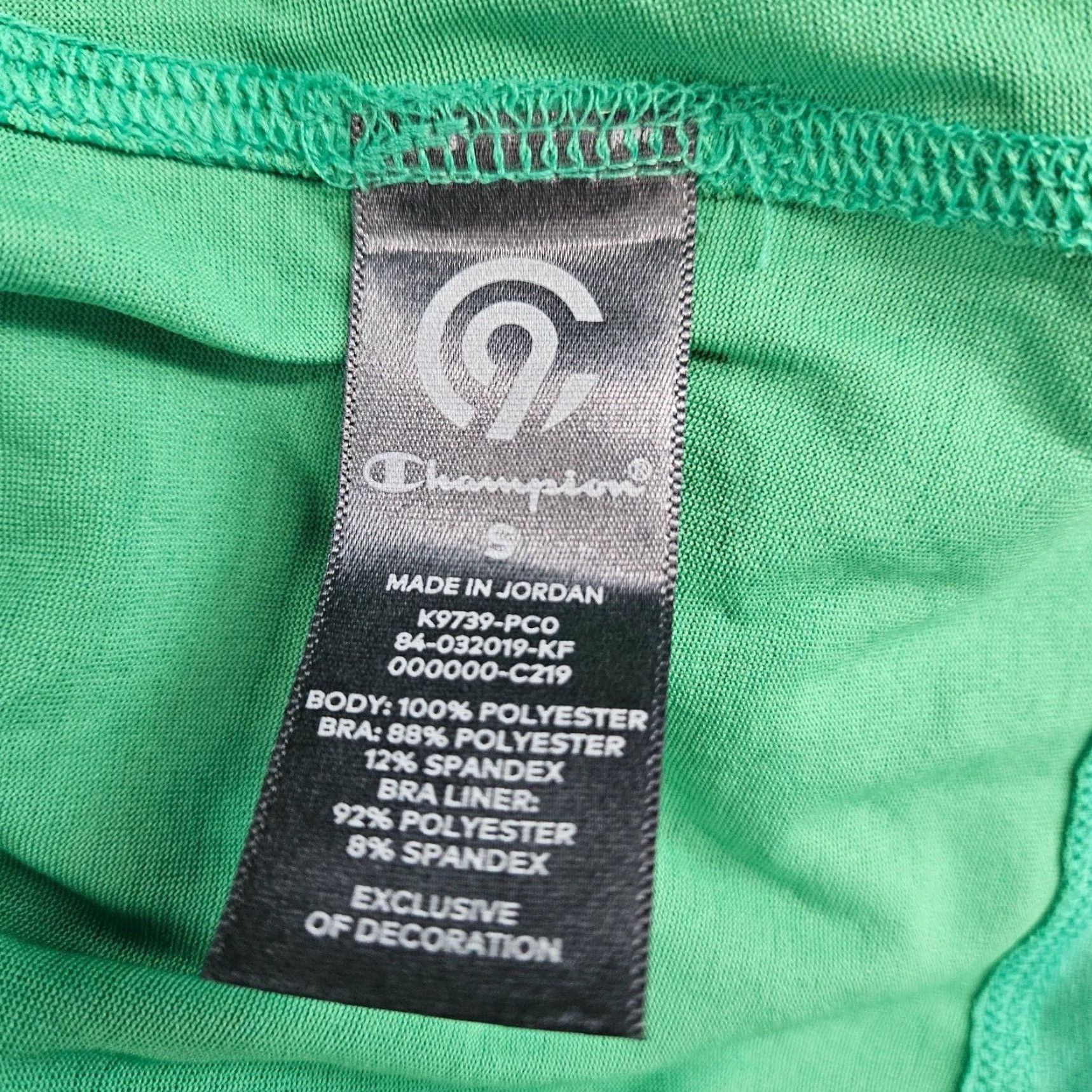 Champion Champion Women's Tank Top S Green Scoop Neck Sleeveless Pullover Activewear Womens Small Size S / US 4 / IT 40 - 6 Thumbnail