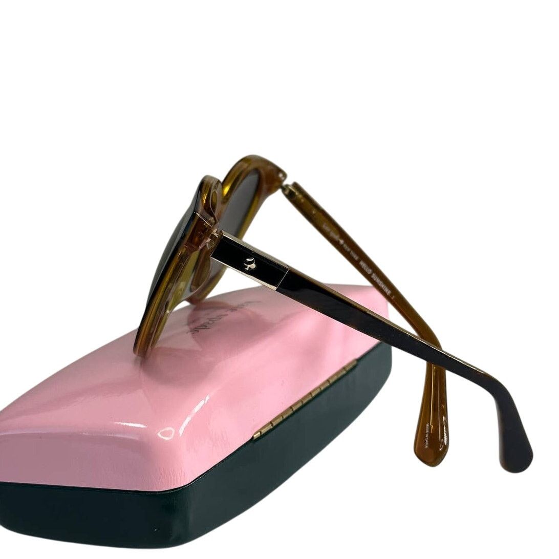 Kate Spade Kate Spade Akayla 52MM Round Sunglasses Dark Havana Size ONE SIZE - 4 Thumbnail