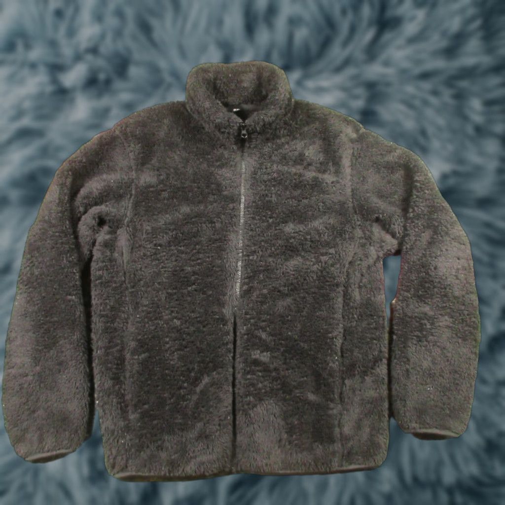 Uniqlo Uniqlo Teddy Sherpa Jacket Womens M Oversized Black High Pile Fleece Full Zip Size M / US 6-8 / IT 42-44 - 1 Thumbnail