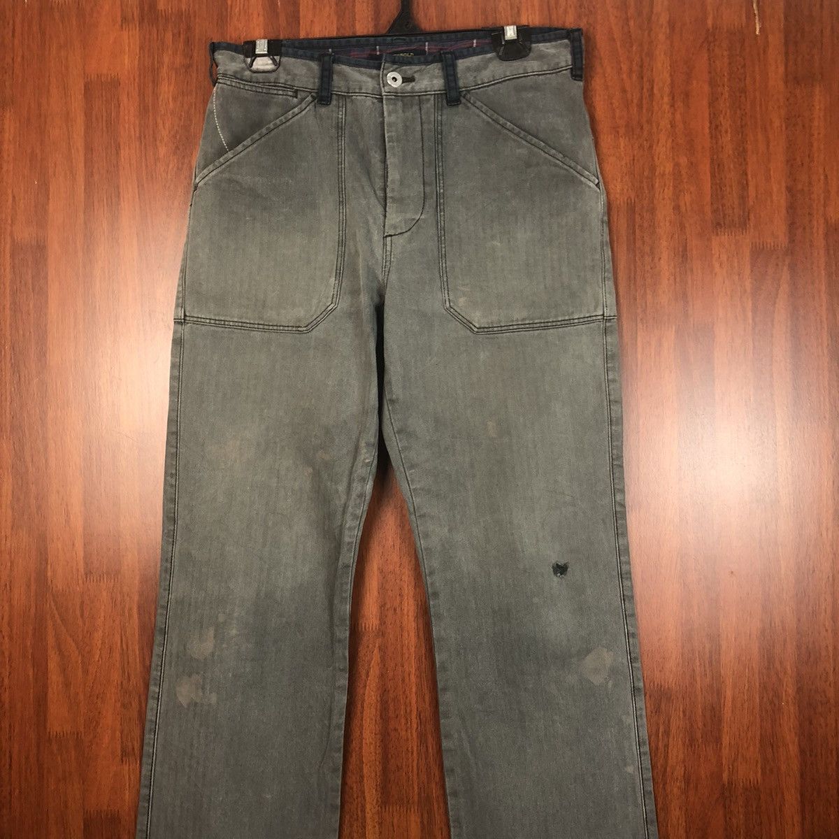 R.Newbold R.New Bold Grey Casual Pants #7512 Size US 29 - 2 Thumbnail