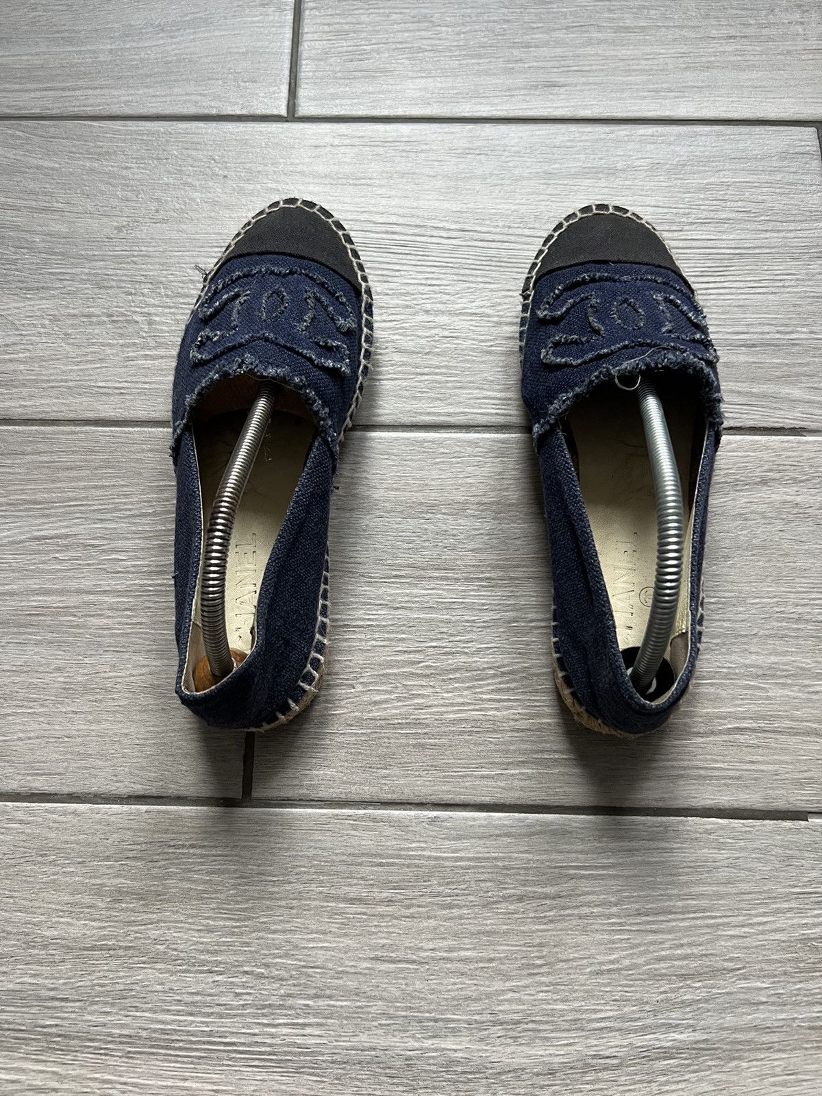 Chanel Chanel Navy Blue/Black Denim and Canvas Size US 6 / IT 36 - 3 Thumbnail