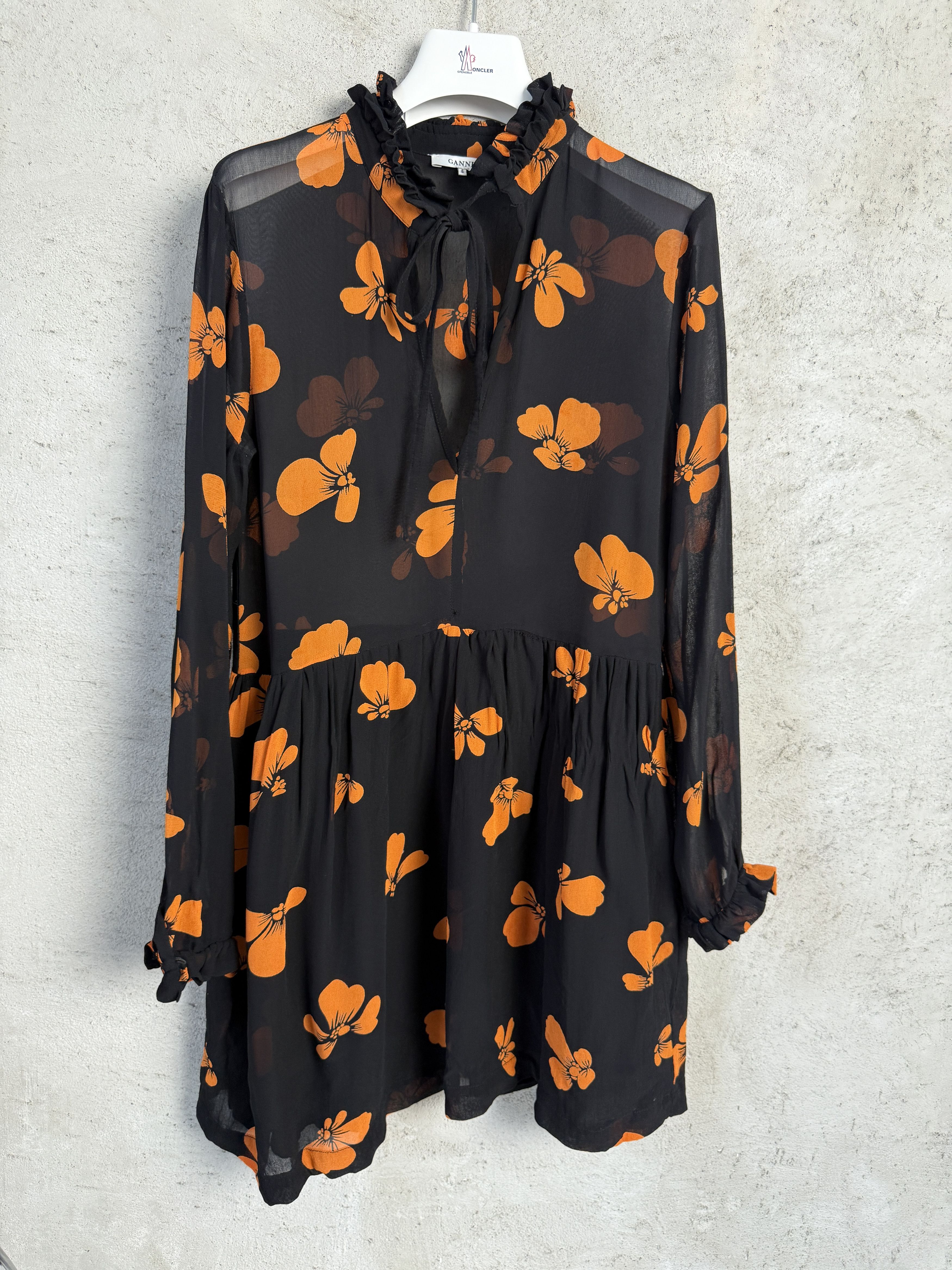 Ganni Ganni Fairfax Georgette viscose floral mini dress Size XS / US 0-2 / IT 36-38 - 1 Thumbnail