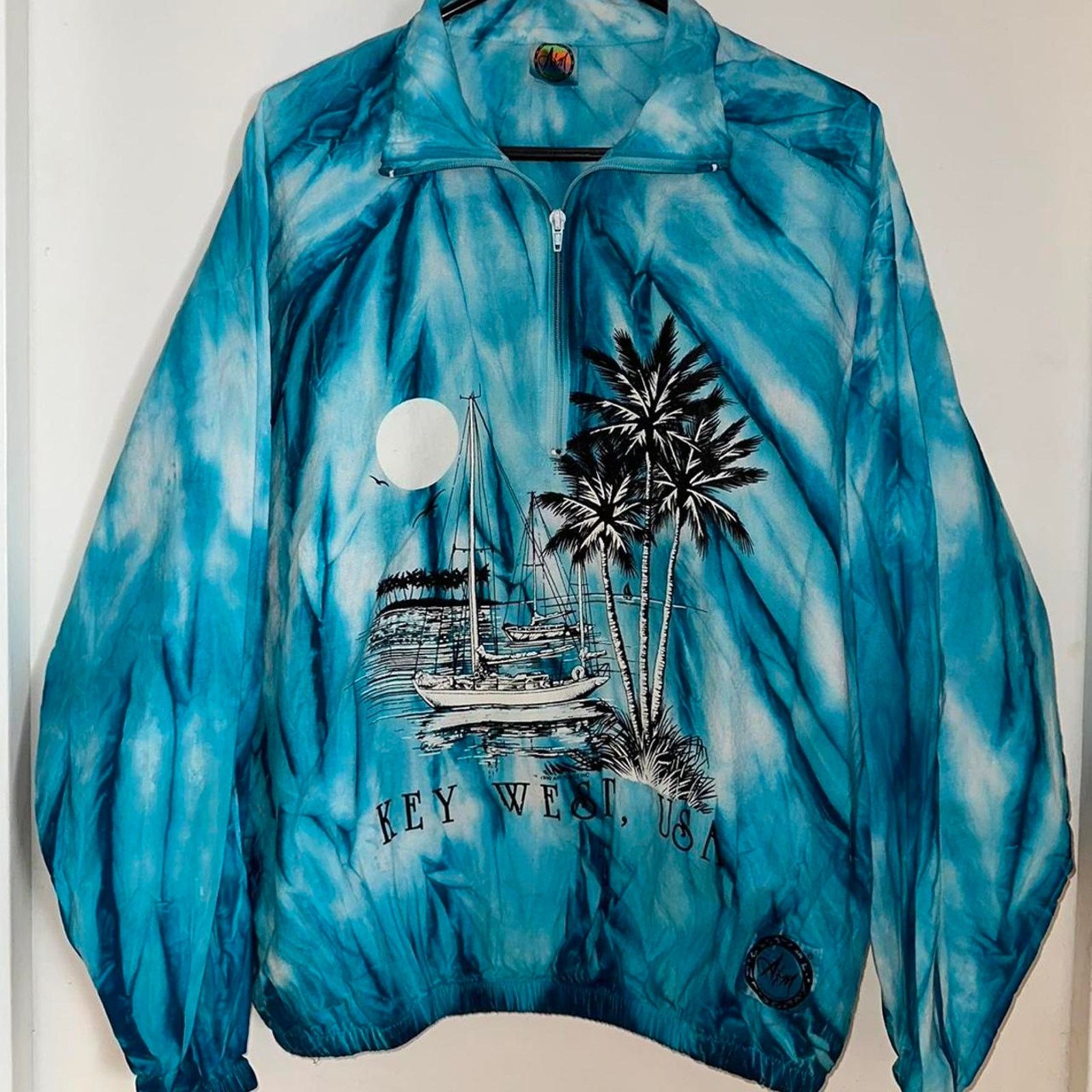 Vintage Vintage 1990 Key West Florida Windbreaker One Size Fits All Size US L / EU 52-54 / 3 - 1 Thumbnail