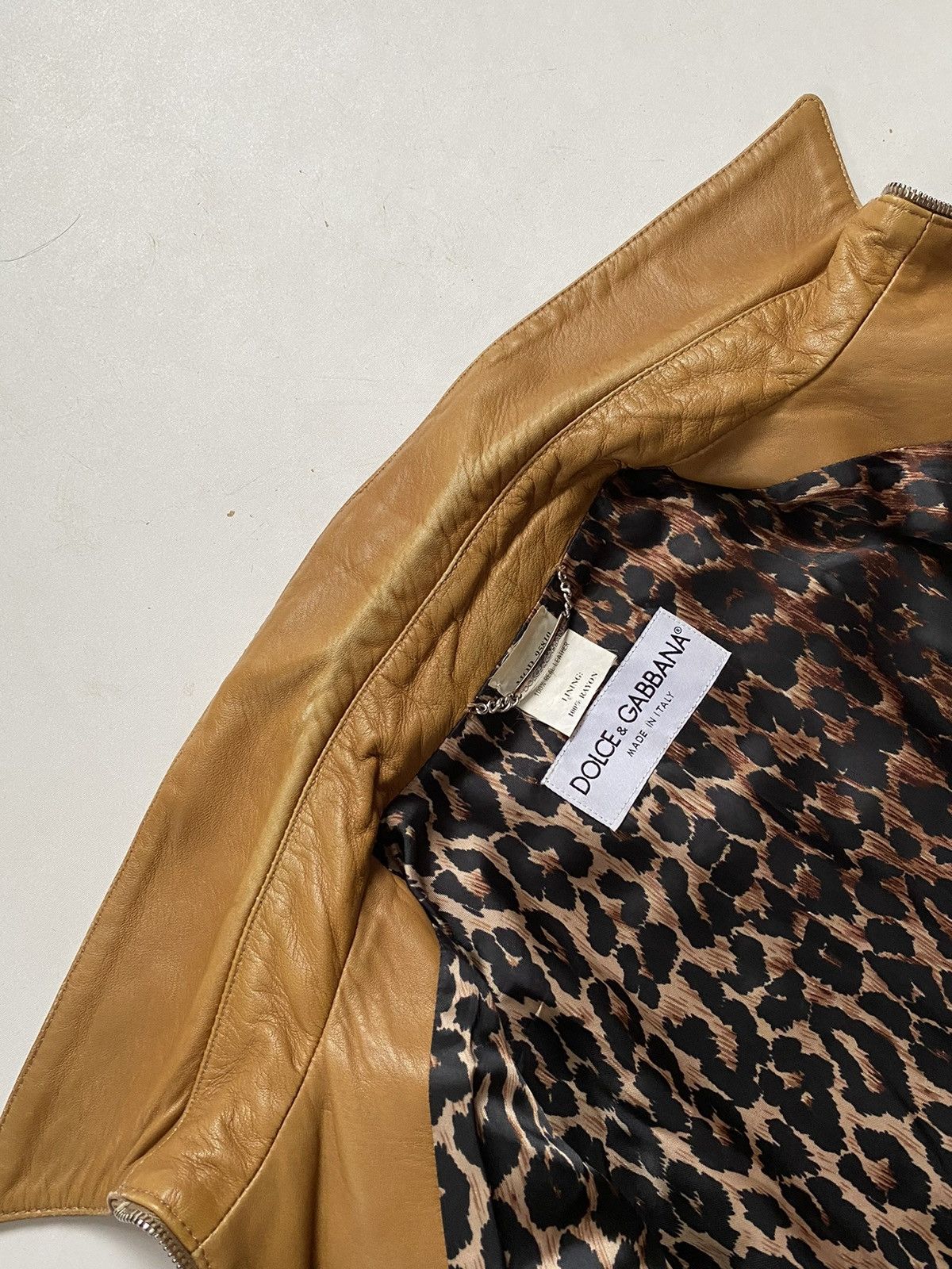 Dolce & Gabbana 🔥Archive S/S02 Dolce&Gabbana Leather Cargo Jacket Y2K Size S / US 4 / IT 40 - 15 Thumbnail