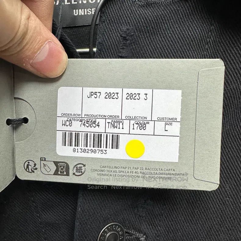 Balenciaga Balenciaga Sanskrit Mud-Dyed Destroyed Denim Jacket Size US L / EU 52-54 / 3 - 6 Thumbnail