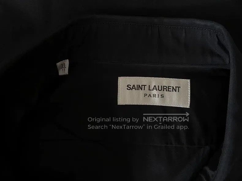 Saint Laurent Paris Saint Laurent Paris Black Shirt i Size US L / EU 52-54 / 3 - 2 Thumbnail