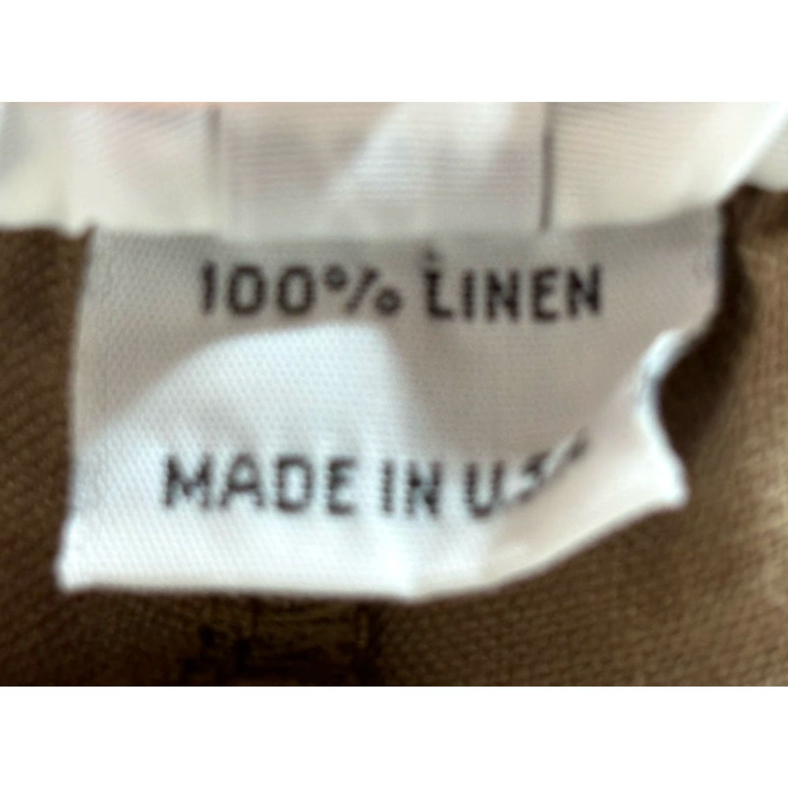Vintage Bryn Walker Pants Womens XL Brown 100% Linen Tapered Ankle Elastic Waist USA Casual Size 40" / US 18 - 7 Thumbnail