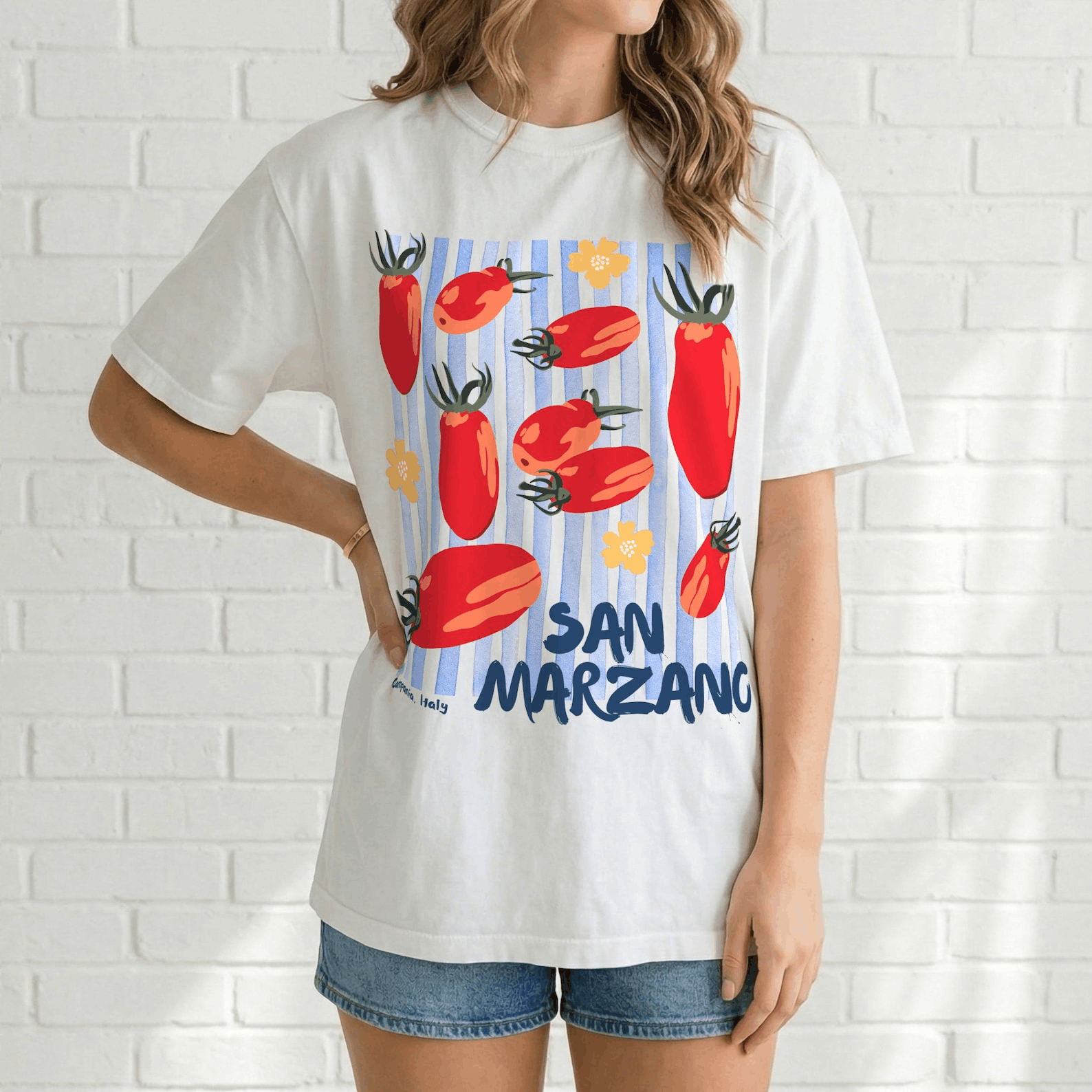 Other Vintage San Marzano Tomato Shirt – Italian Market Tee Size S / US 4 / IT 40 - 1 Thumbnail