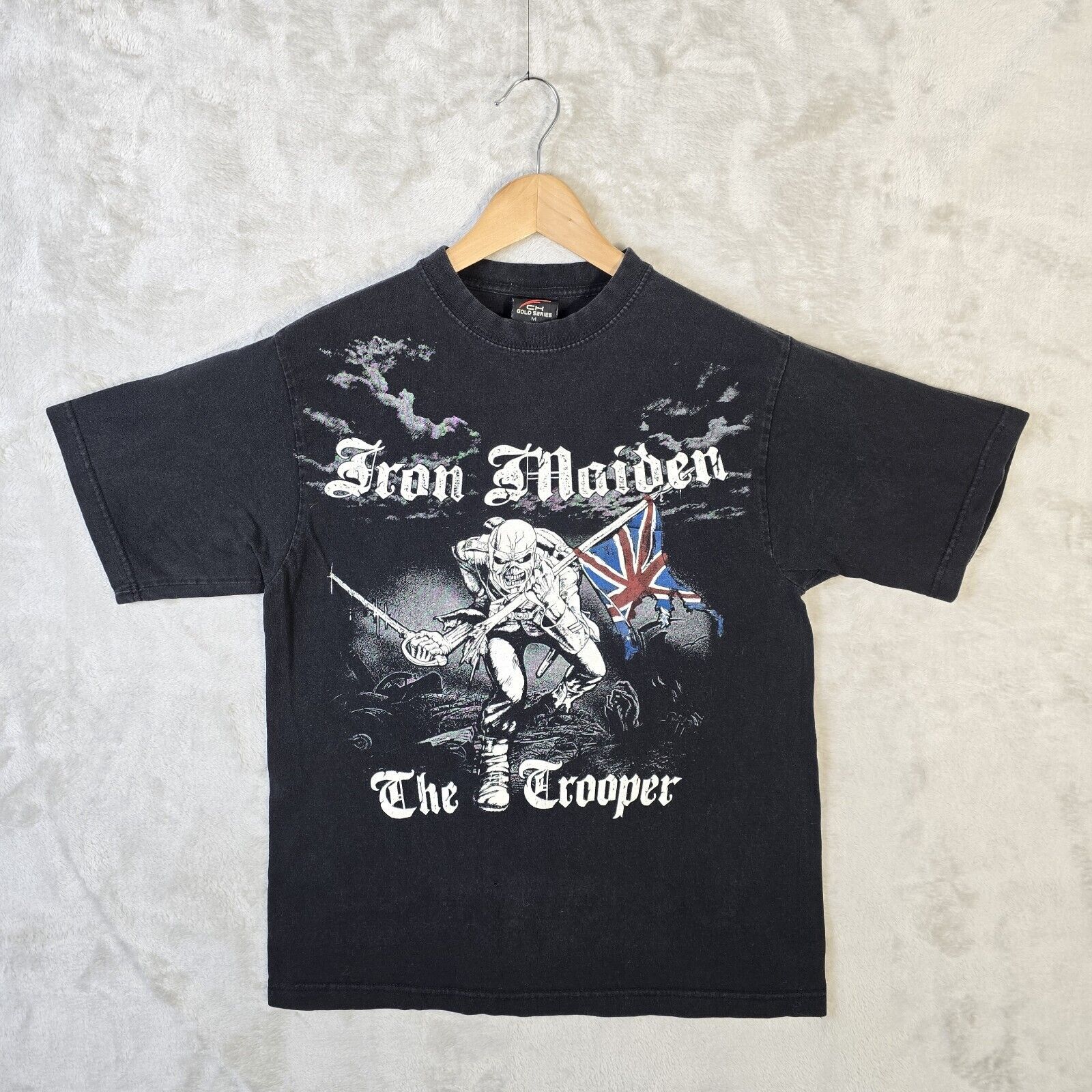 Band Tees Vtg Iron Maiden The Trooper Y2K T Shirt Black Size Medium Size US M / EU 48-50 / 2 - 2 Thumbnail