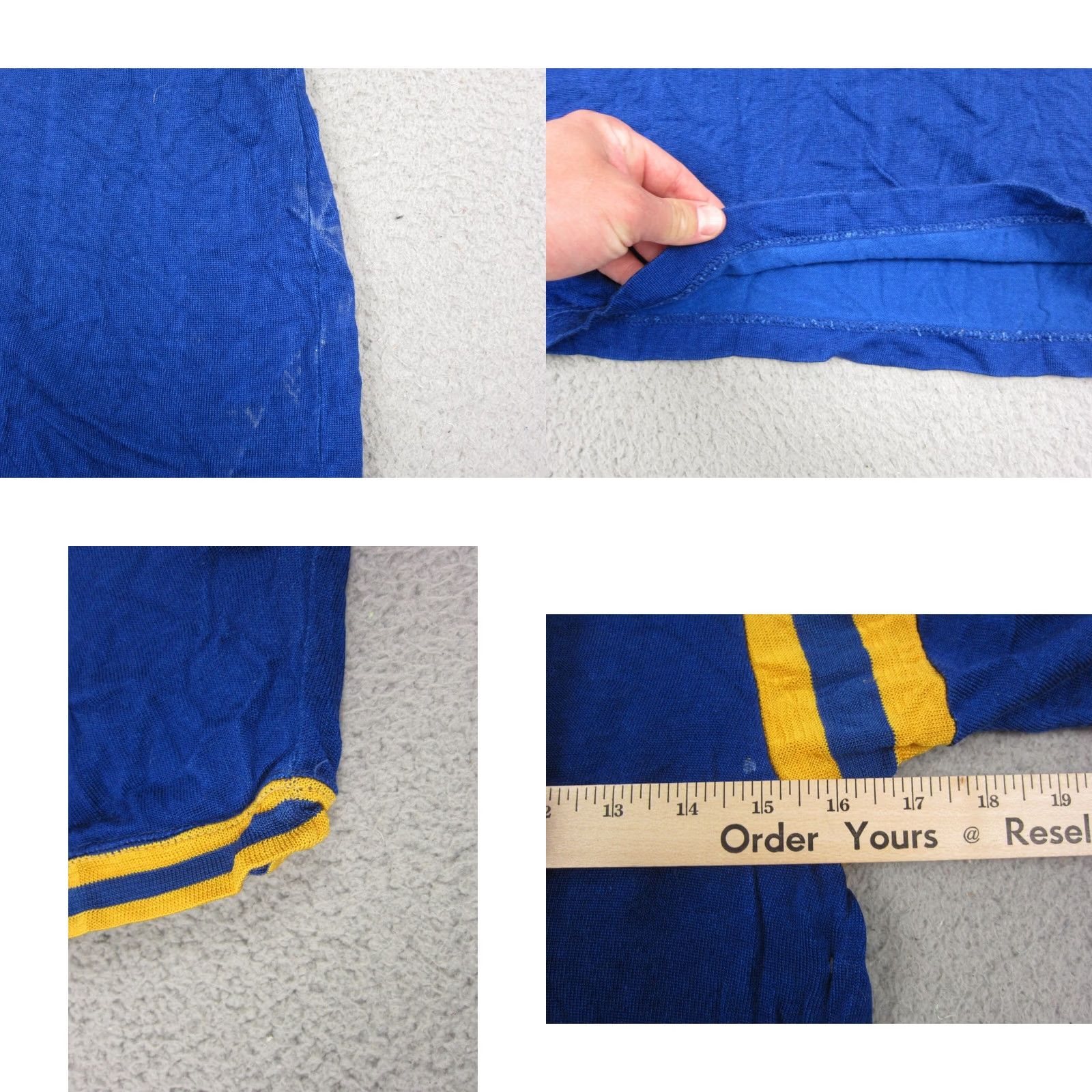 Vintage Vintage College Jersey Mens Medium Blue True Fraternity Short Sleeve 50s 60s Size US M / EU 48-50 / 2 - 8 Thumbnail