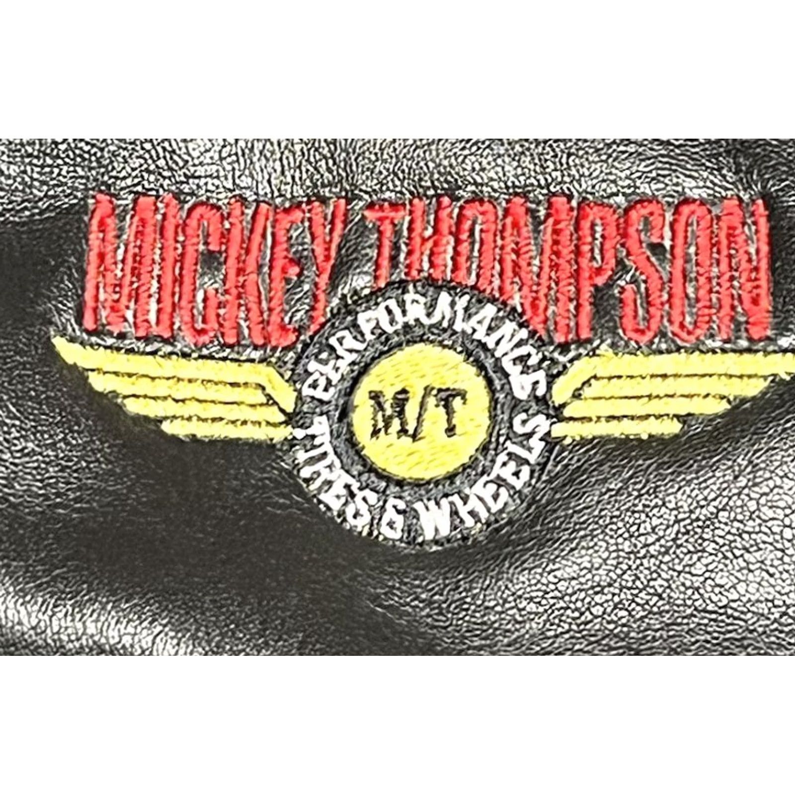 Vintage LA Loving Leather Jacket Bomber Mens XL Black Quilted Love Mickey Thompson Performance Tires & Wheels Size US XL / EU 56 / 4 - 3 Thumbnail