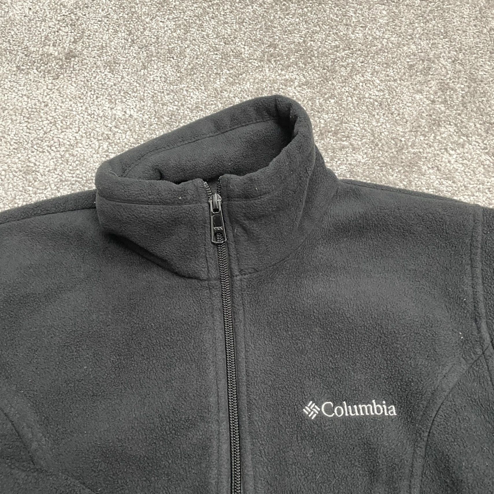 Vintage Columbia Jacket Women S Black Full Zip Benton Springs Fleece Outdoor Hiking Pockets Logo Zipper Size S / US 4 / IT 40 - 3 Thumbnail